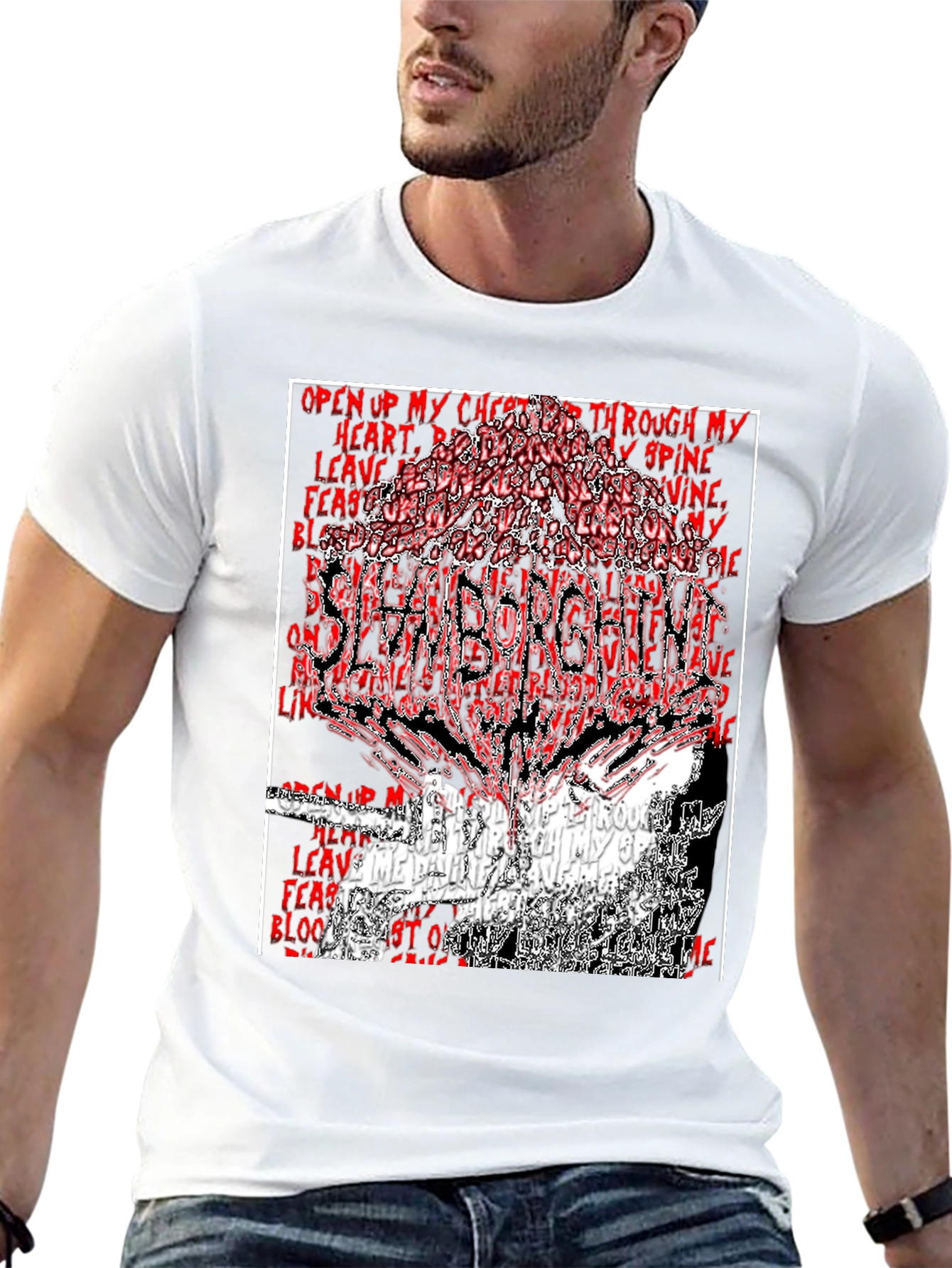 SlamBorgini Graphic Print Black T-Shirt