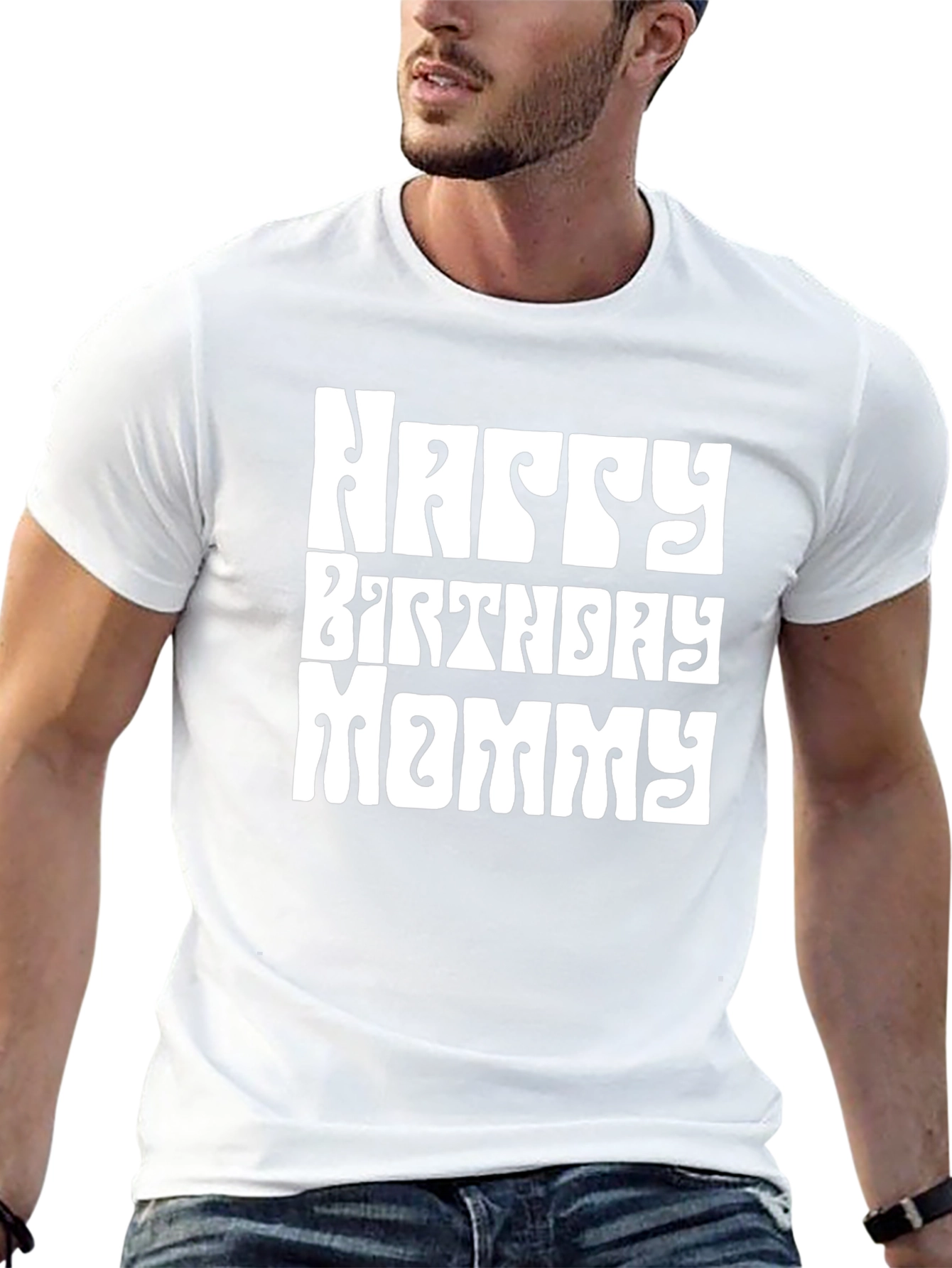 Happy Birthday Mommy T-Shirt - Groovy Retro Style
