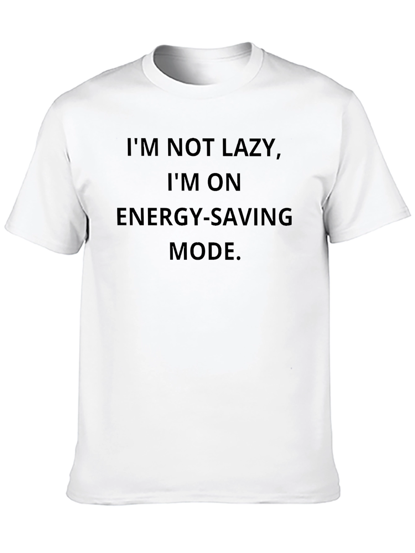Energy Saving Mode Black T-Shirt