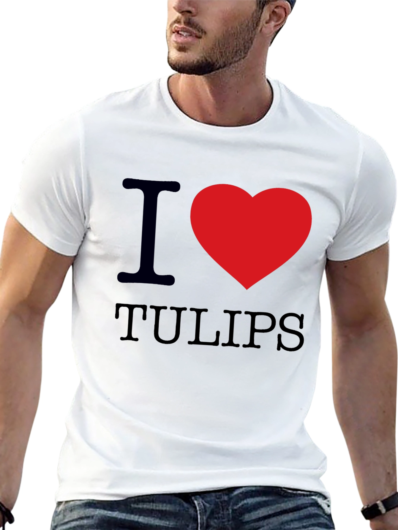 I Heart Tulips Graphic T-Shirt