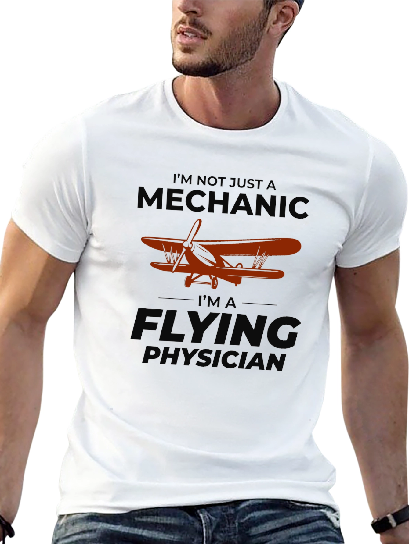 Flying Physician T-Shirt - Aviation Doctor Tee