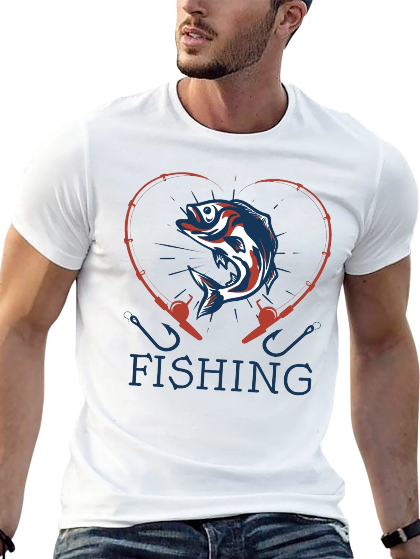 Fishing Heart T-Shirt - Anglers Love