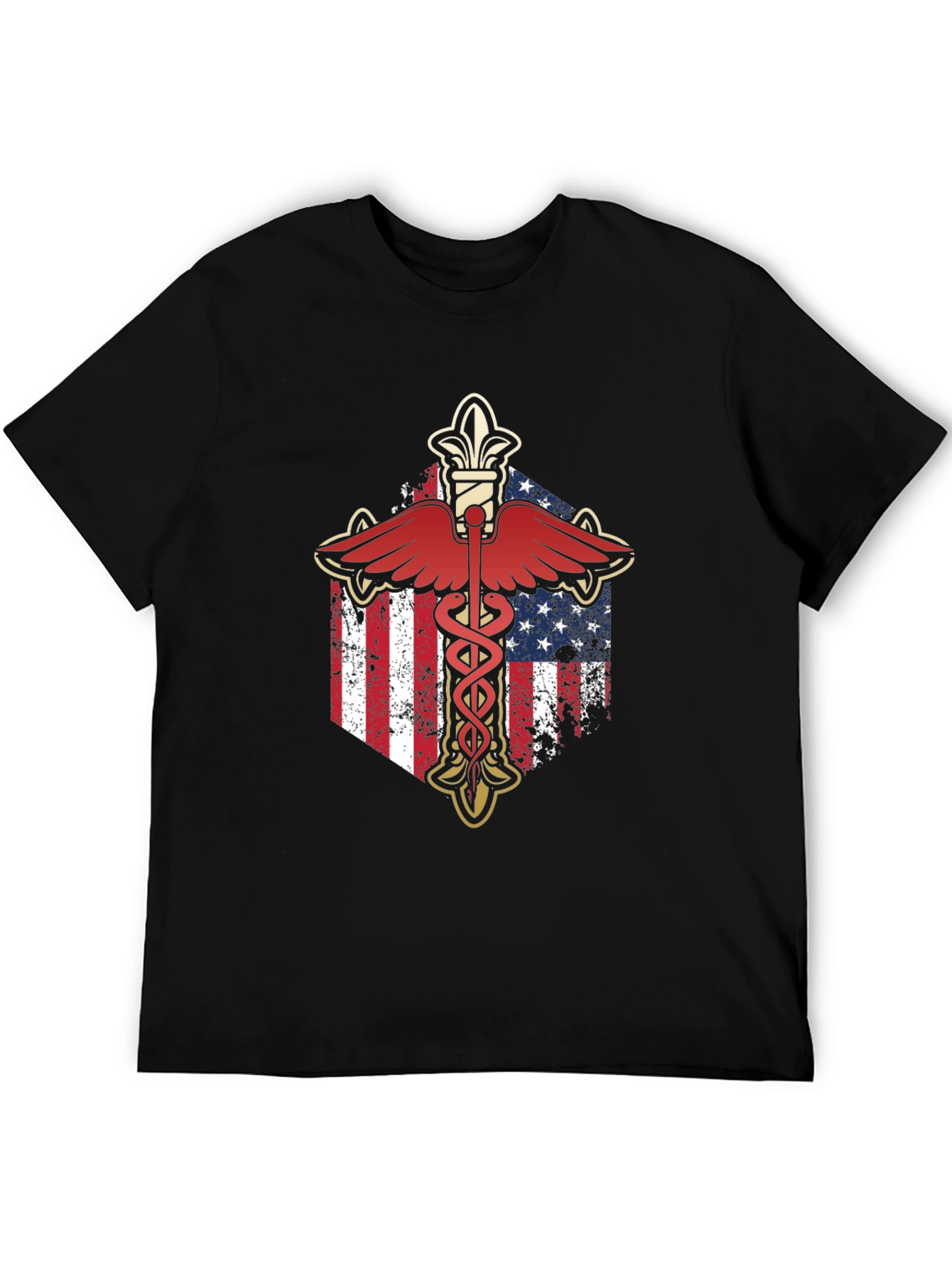 American Flag Caduceus T-Shirt