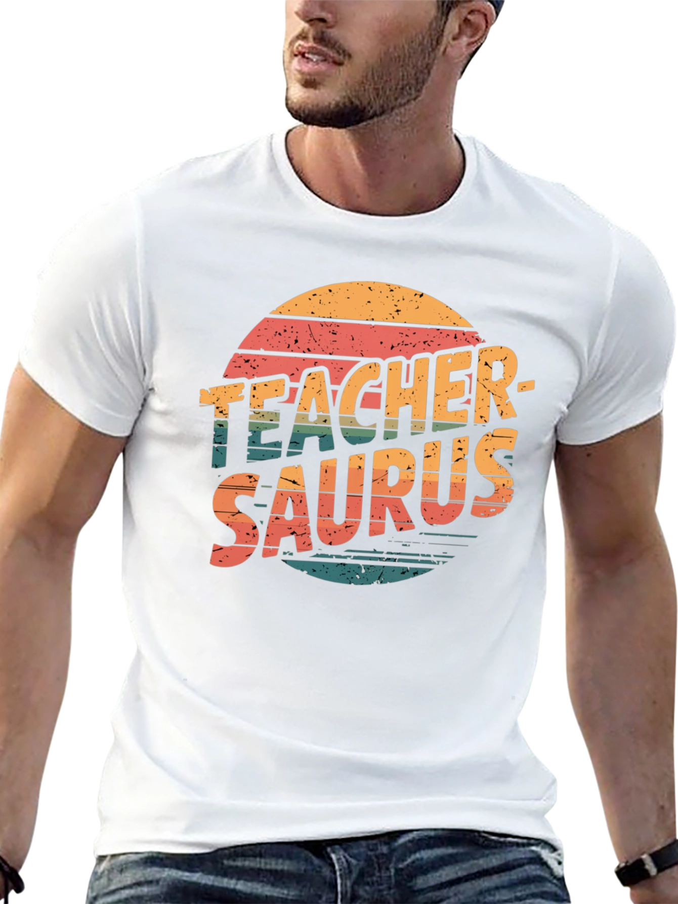 Teacher-Saurus Black T-Shirt
