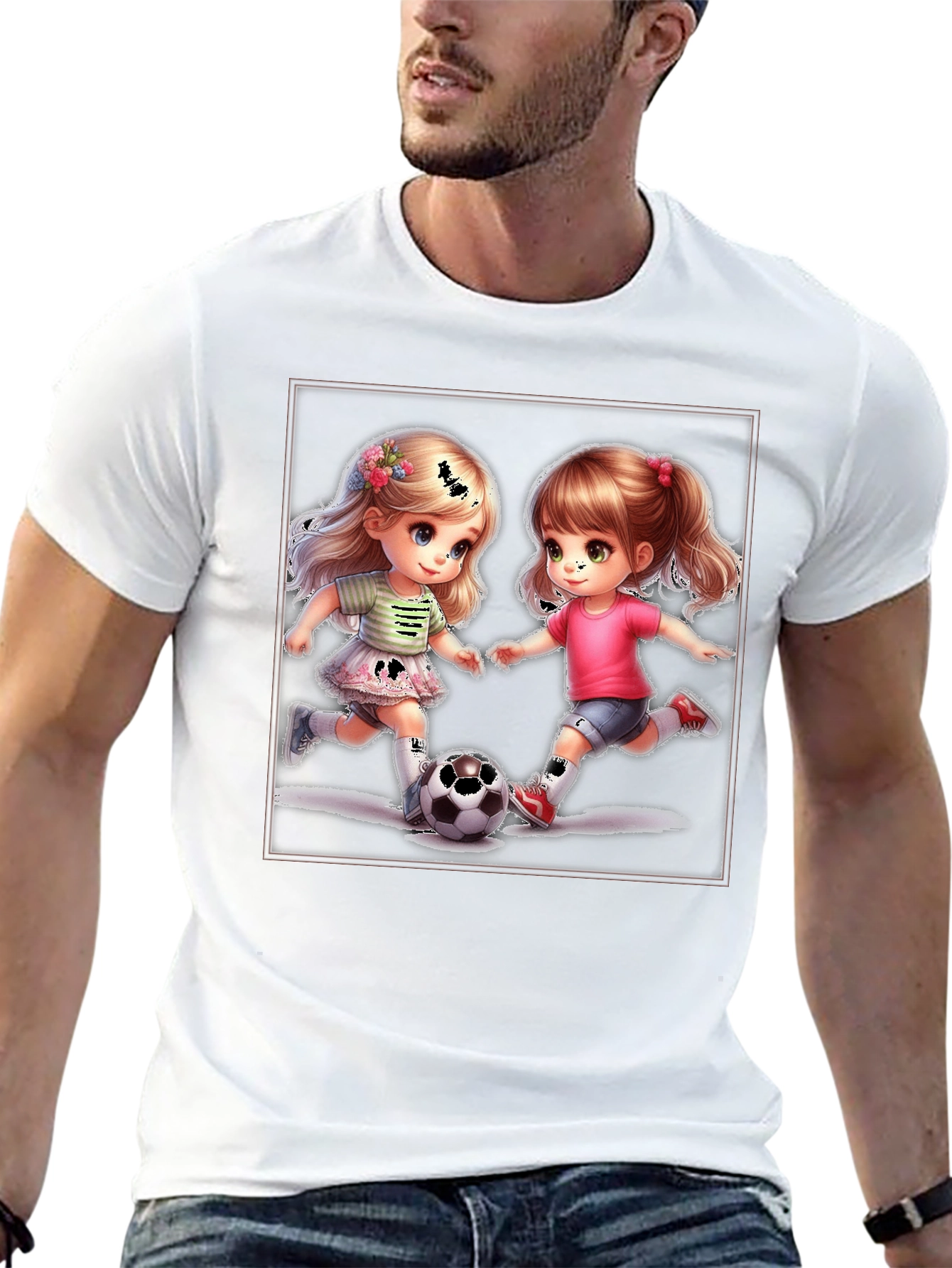 Soccer Girls Graphic T-Shirt