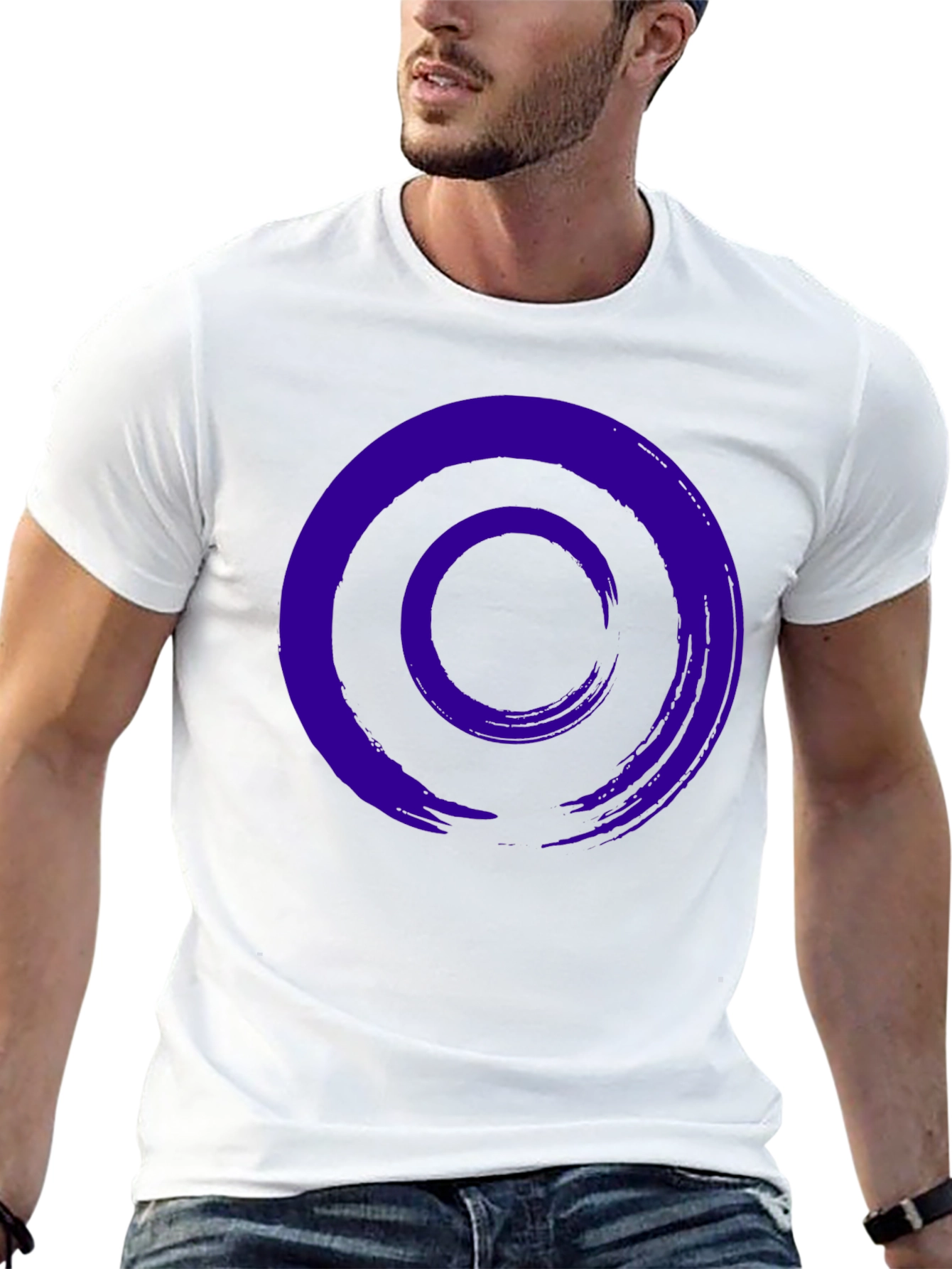 Zen Circle Graphic Tee - Casual Style