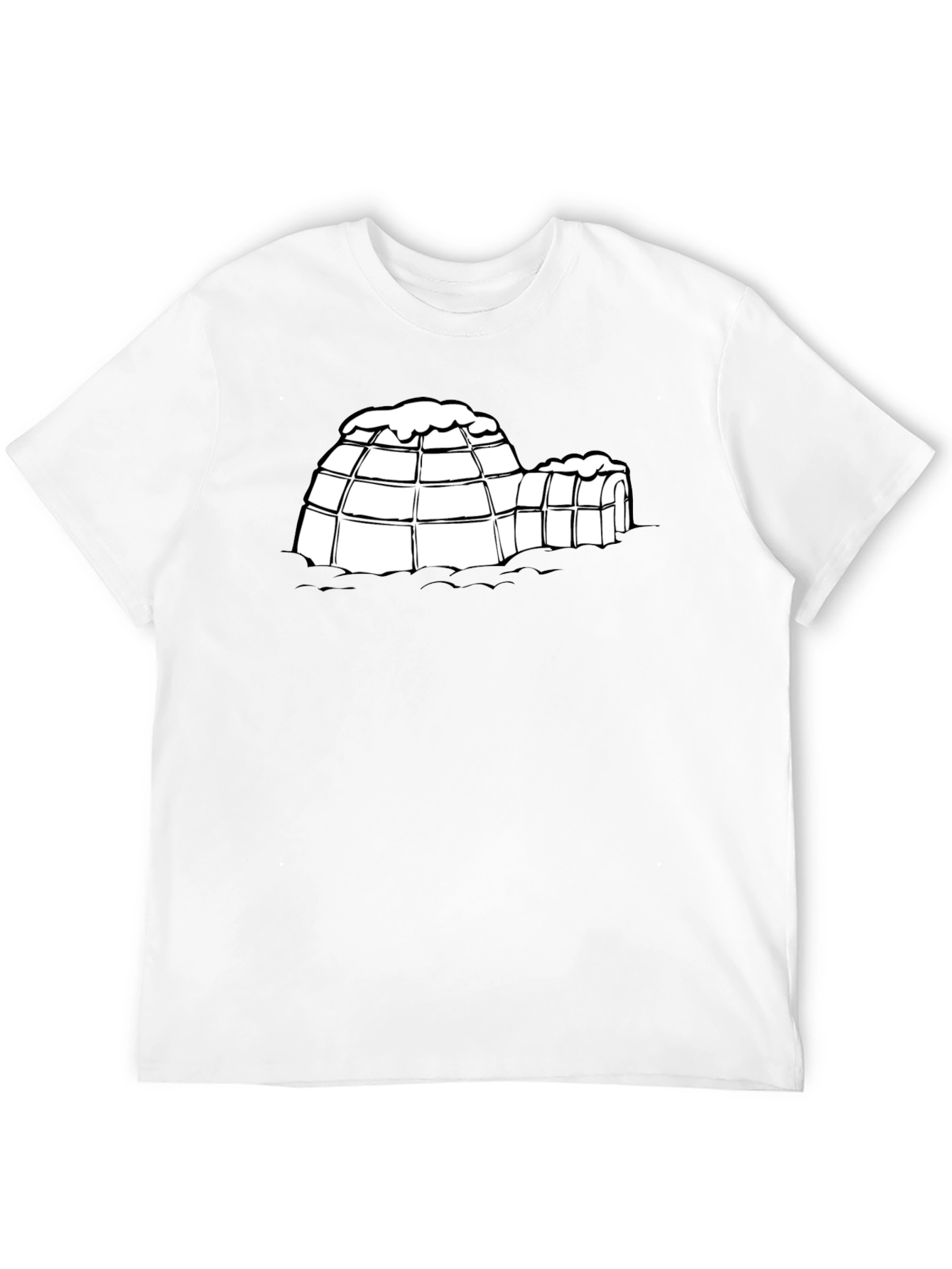 Igloo Graphic Tee - Black Cotton T-Shirt