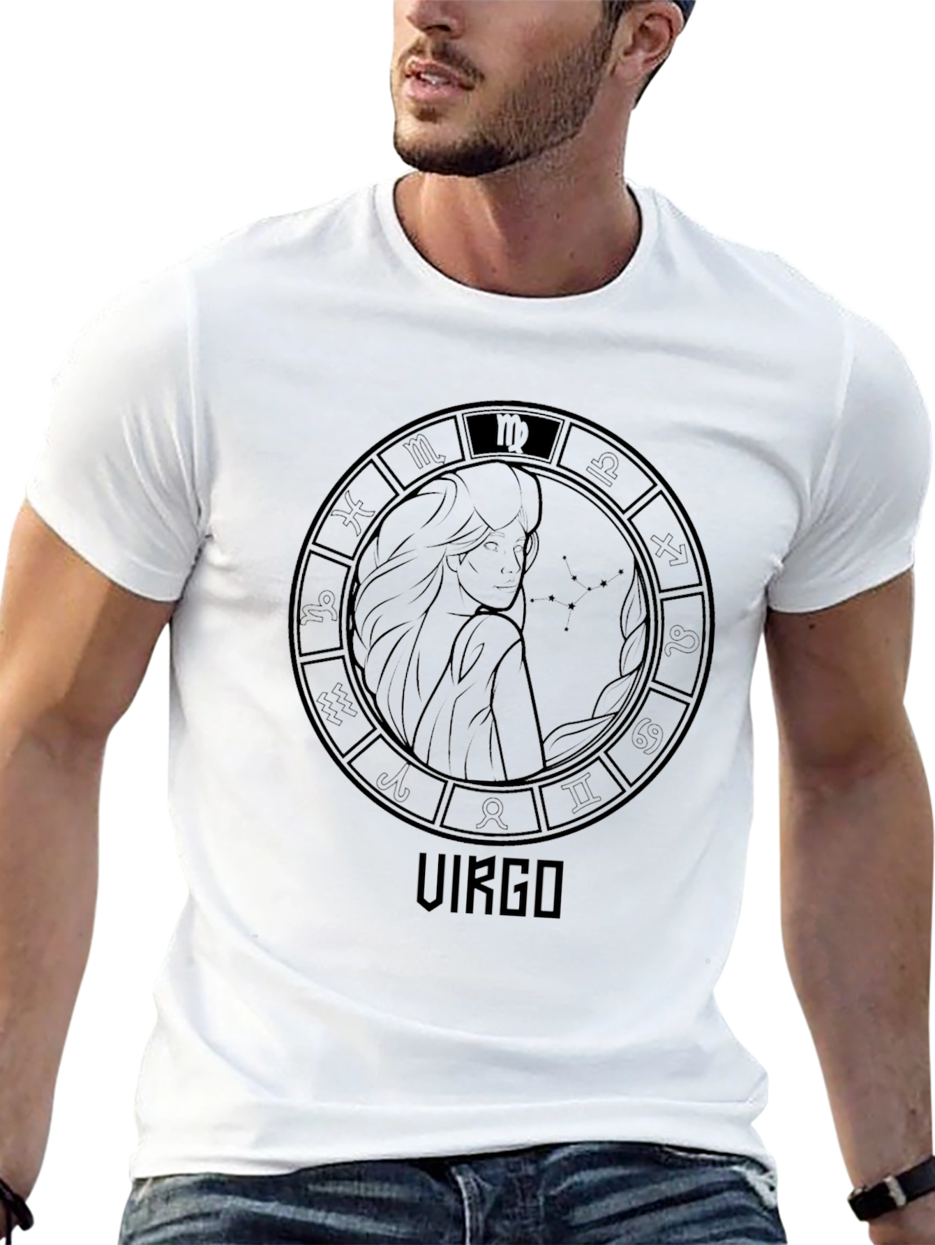 Virgo Zodiac Sign T-Shirt - Stylish Astrology Tee