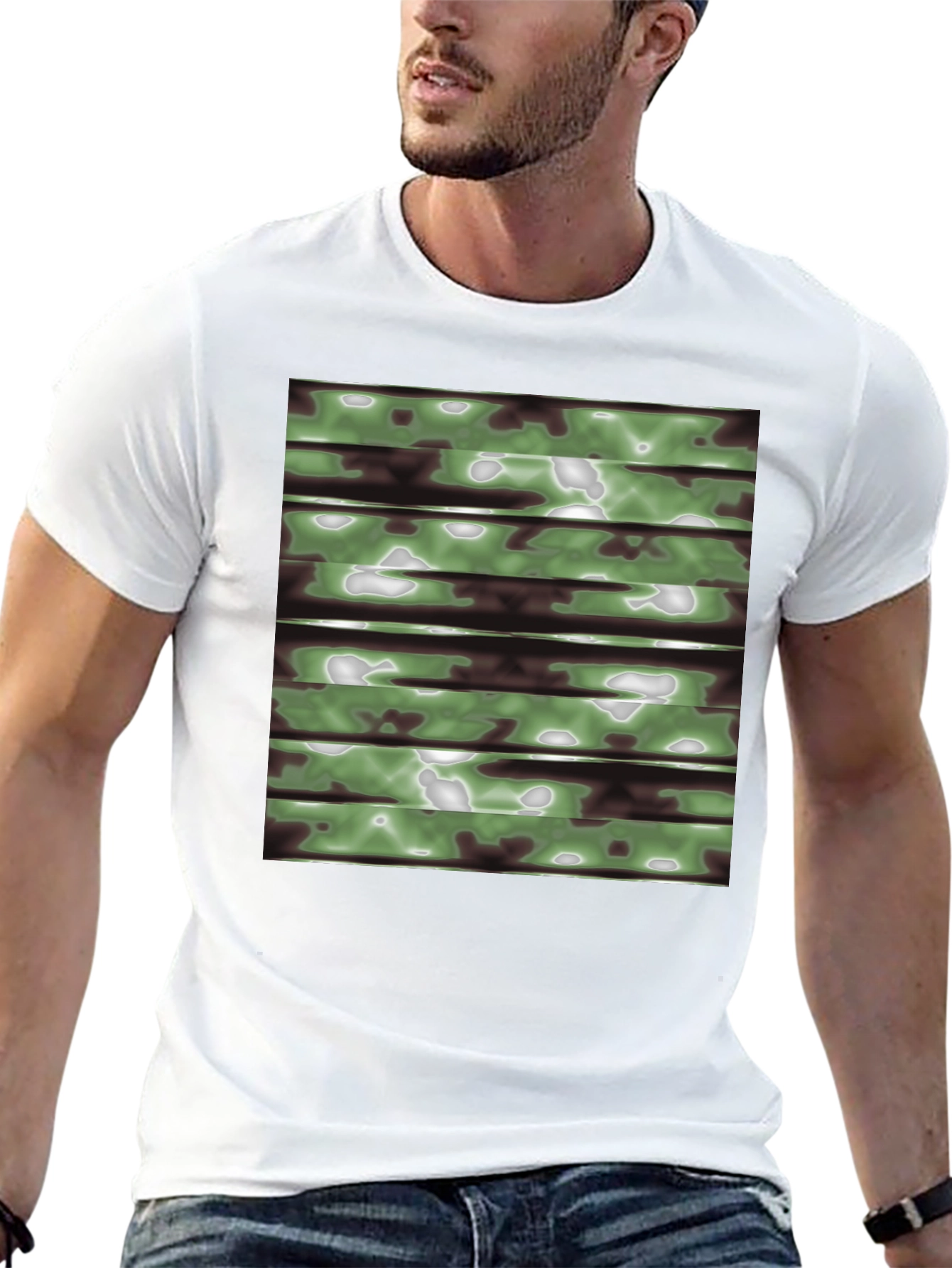 Camo Stripe T-Shirt - Cool Casual Wear