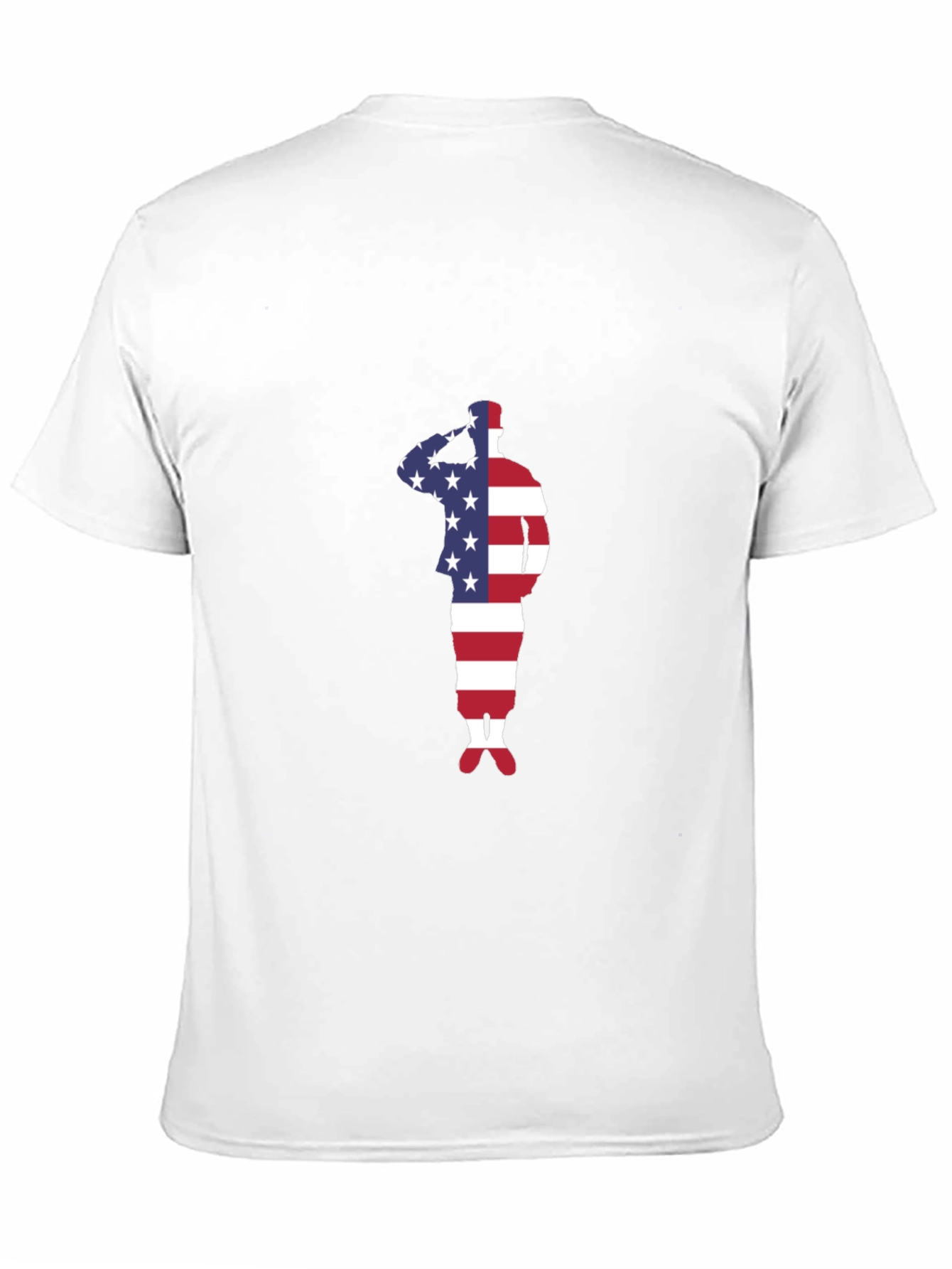 Patriotic American Flag Soldier T-Shirt