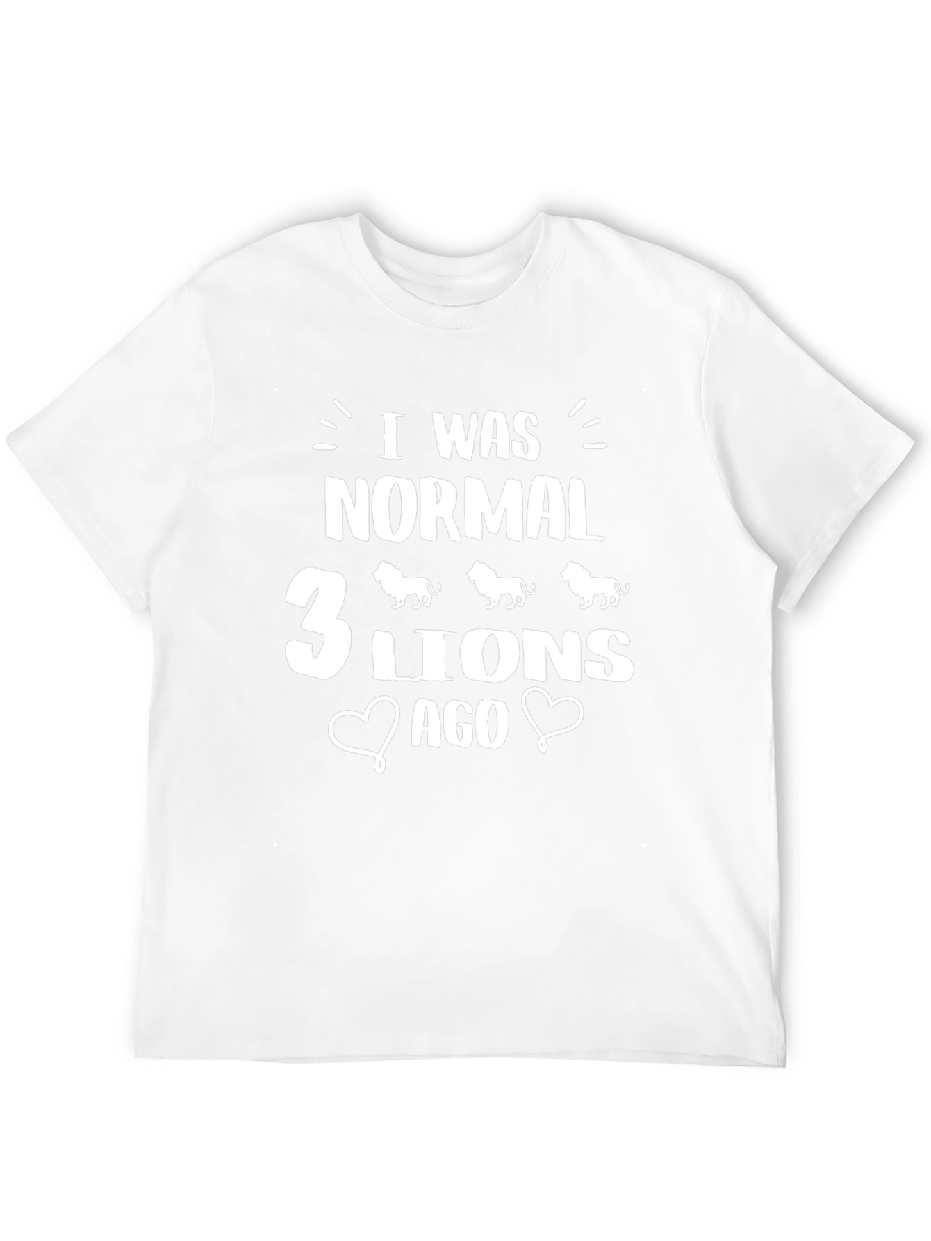 I Was Normal 3 Lions Ago Black T-Shirt