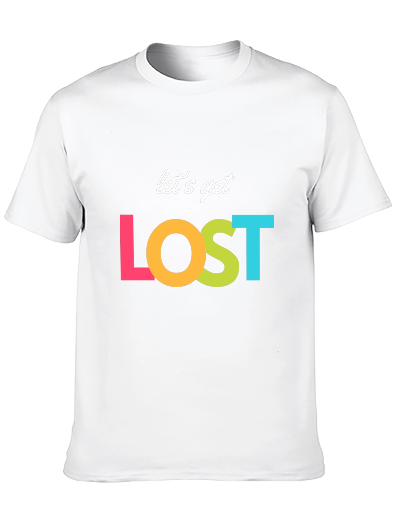 Lets Get Lost Graphic T-Shirt - Stylish Adventure Tee