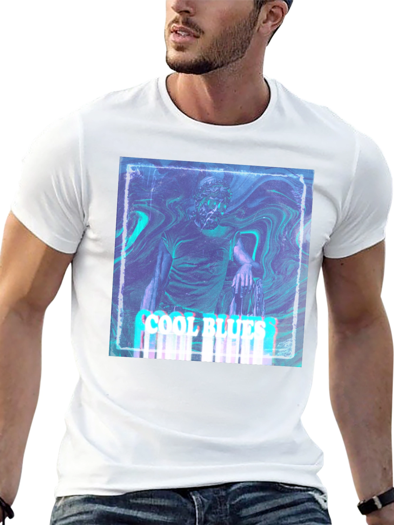 Cool Blues Graphic T-Shirt