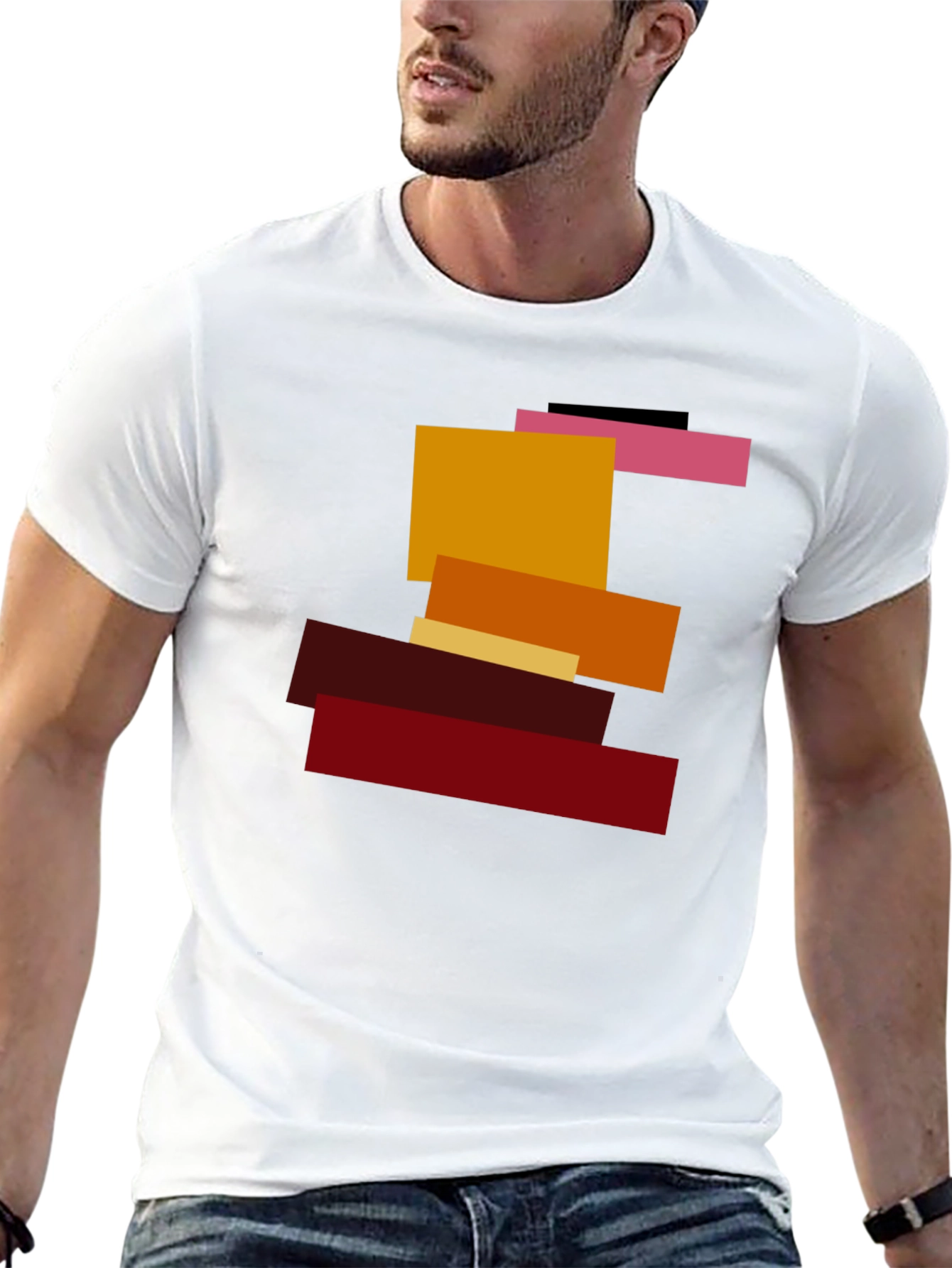 Abstract Block Tee - Modern Art T-Shirt