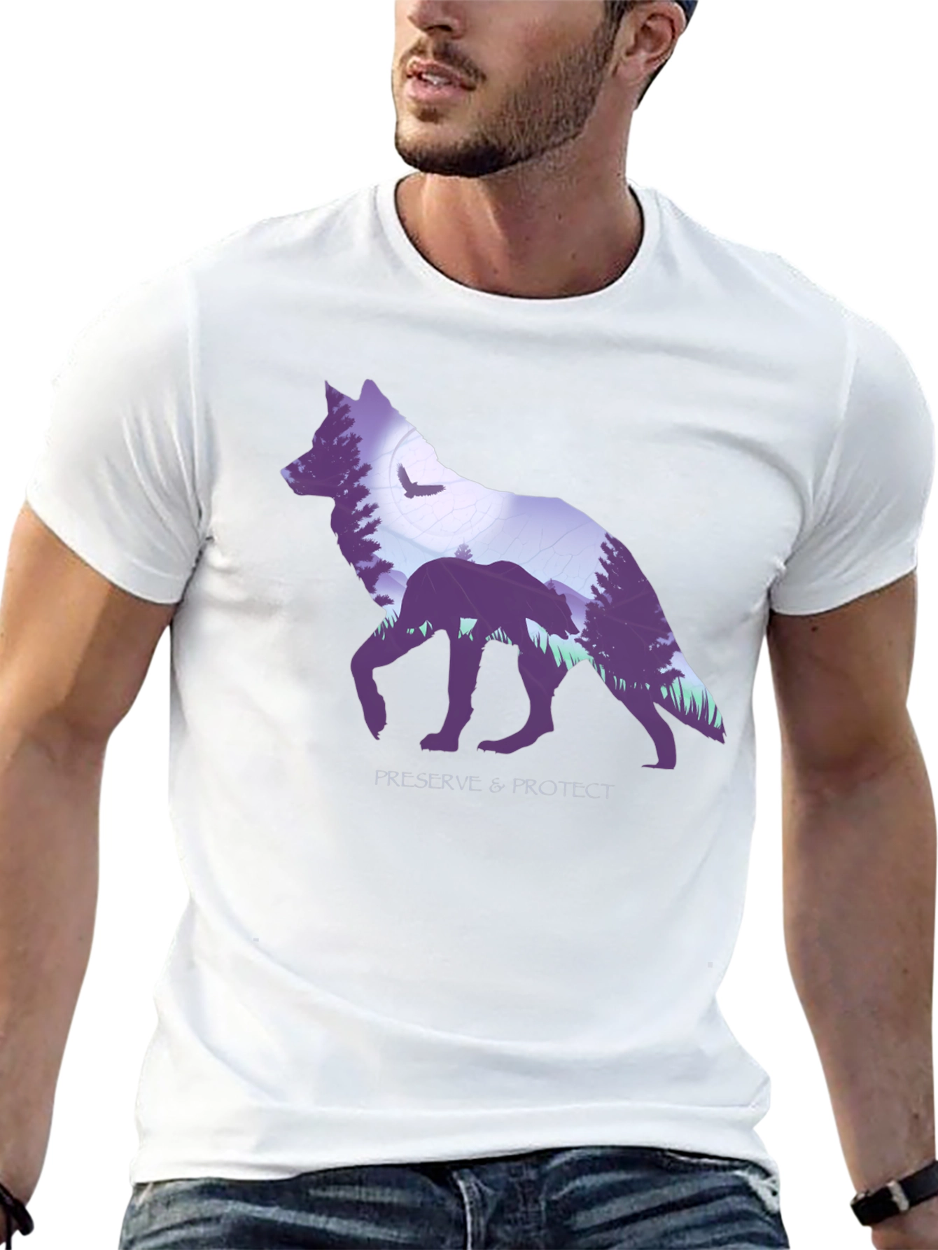 Wolf Graphic T-Shirt - Preserve & Protect