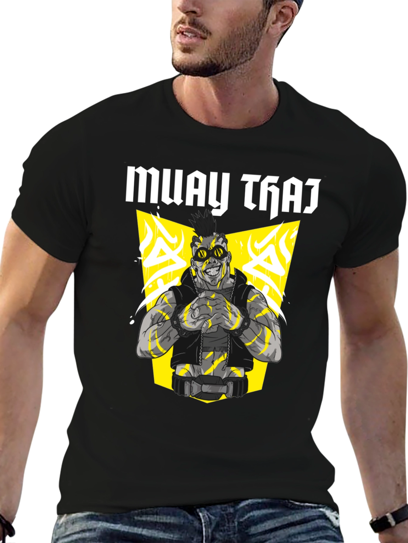 Muay Thai Graphic Tee - Black