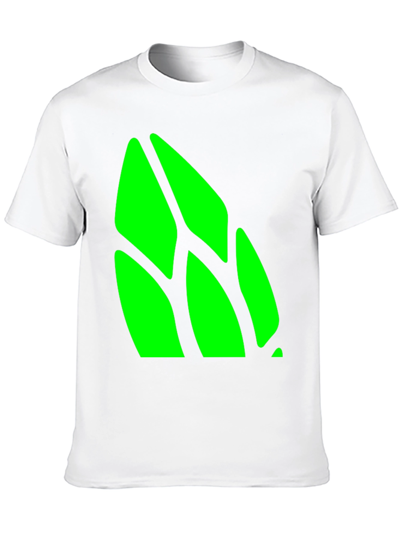 Abstract Green Design Black T-Shirt