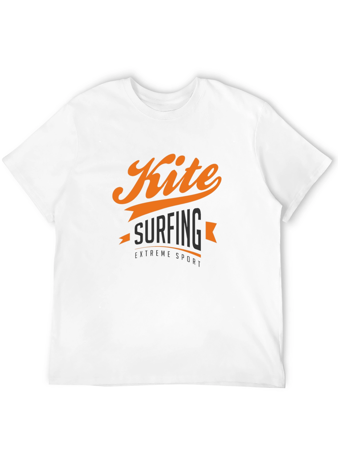 Kite Surfing Extreme Sport Black Graphic Tee