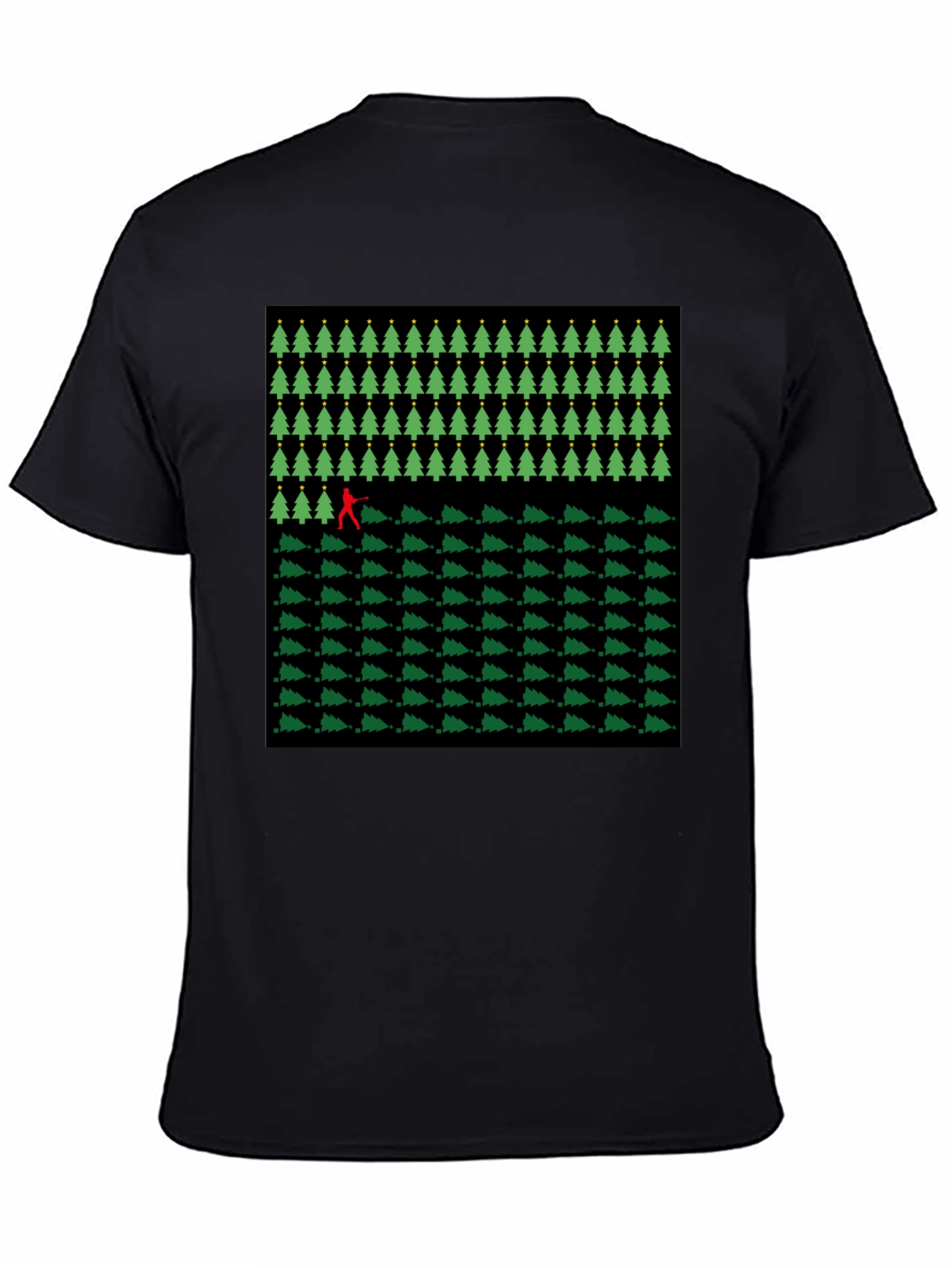 Christmas Tree Forest Retro Gaming T-Shirt