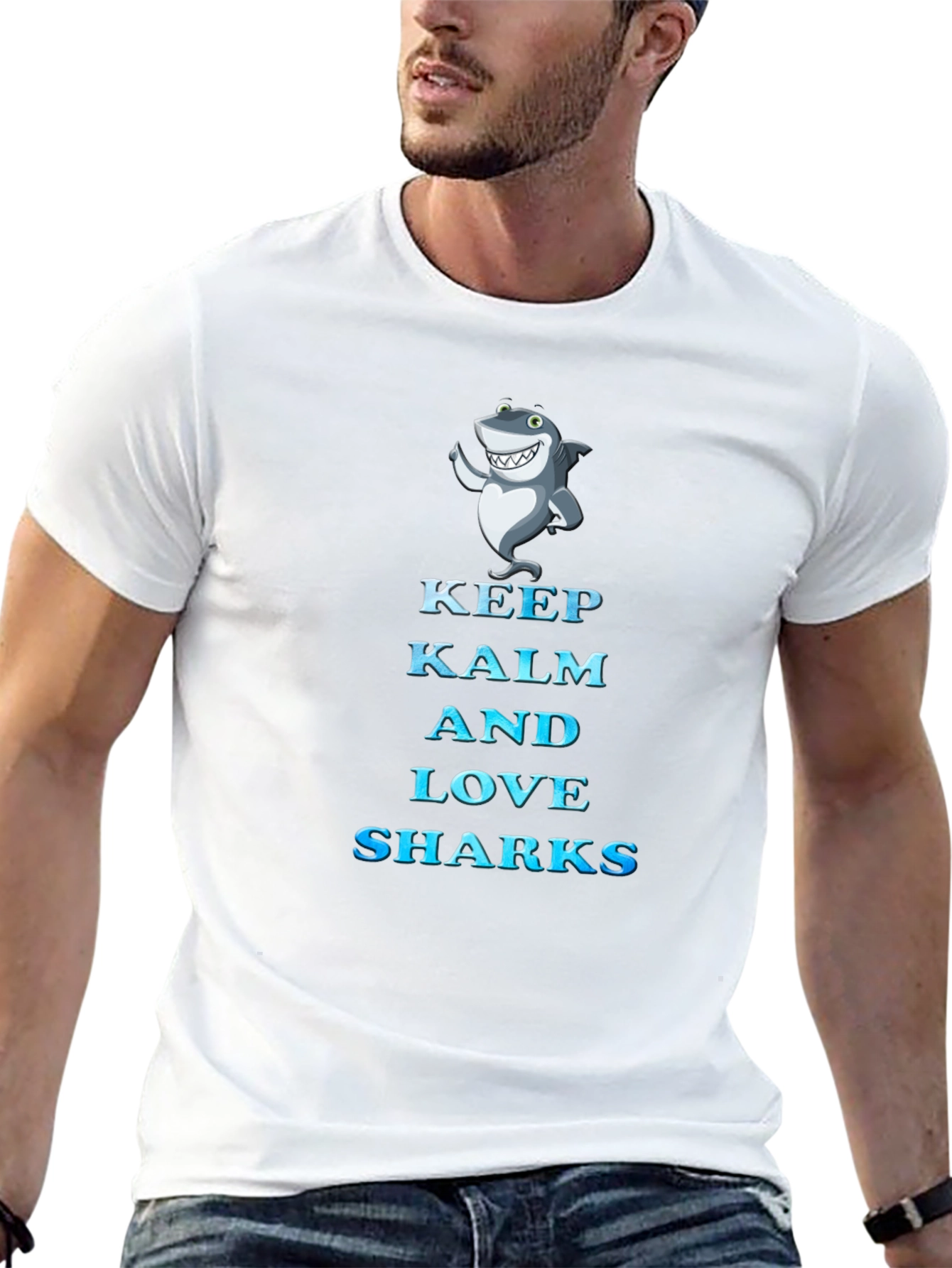 Keep Kalm and Love Sharks T-Shirt