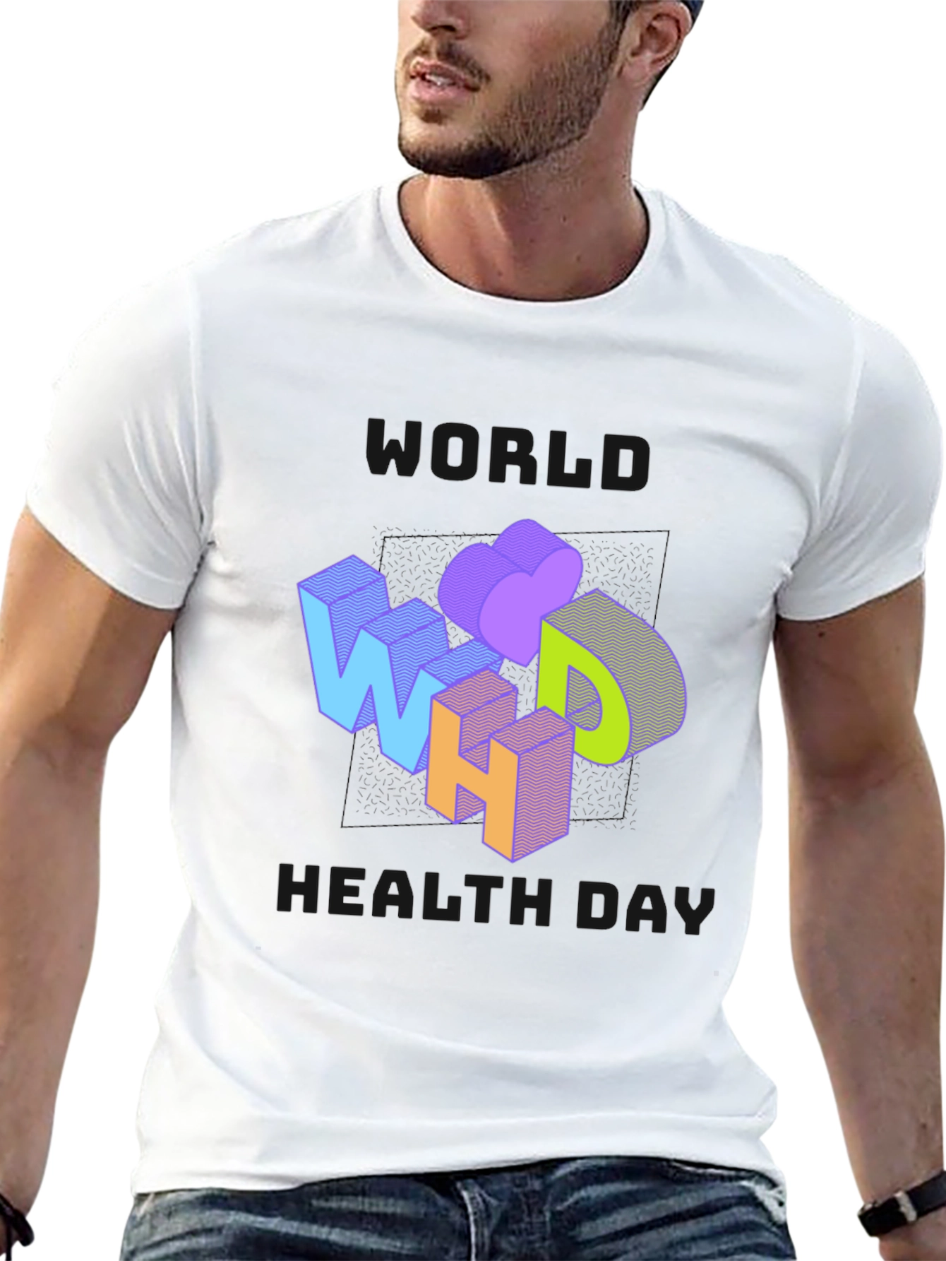 World Health Day Graphic Tee - Black
