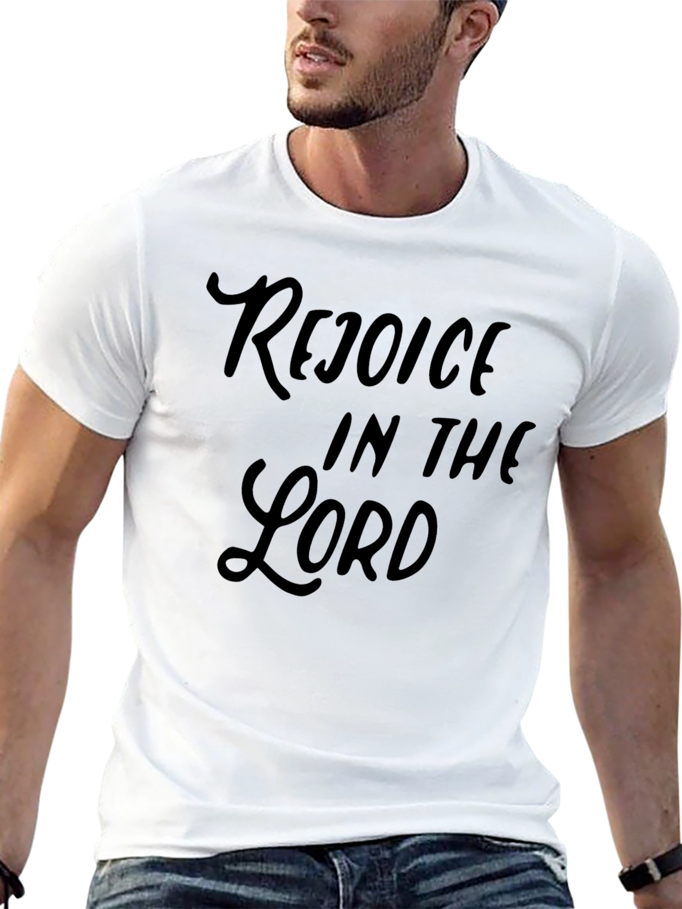 Rejoice in the Lord Graphic Tee - Black