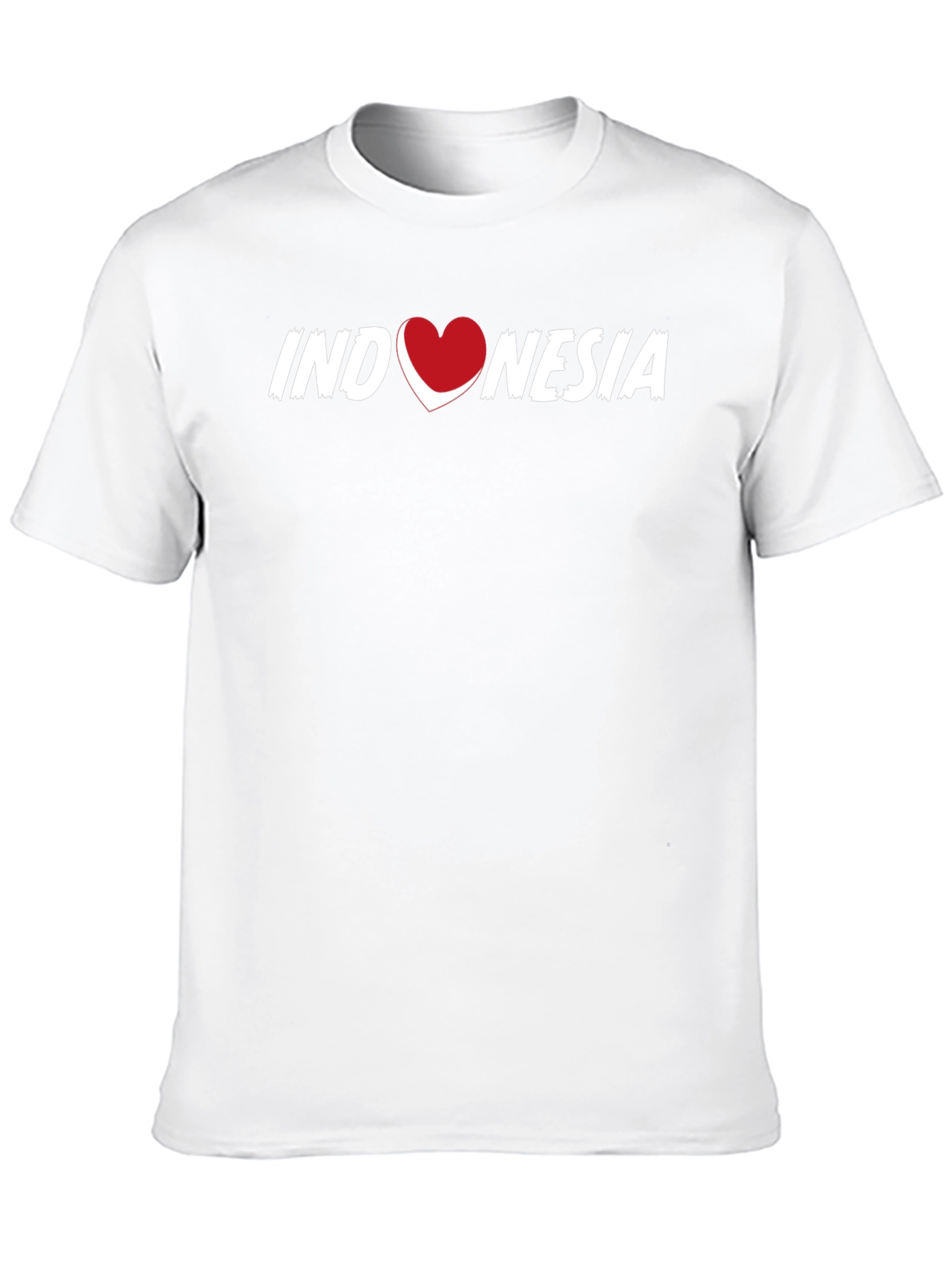 Indonesia Heart Graphic T-Shirt - Black