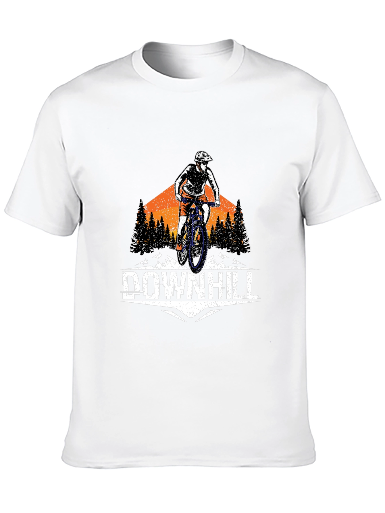 Downhill Mountain Biker Graphic T-Shirt