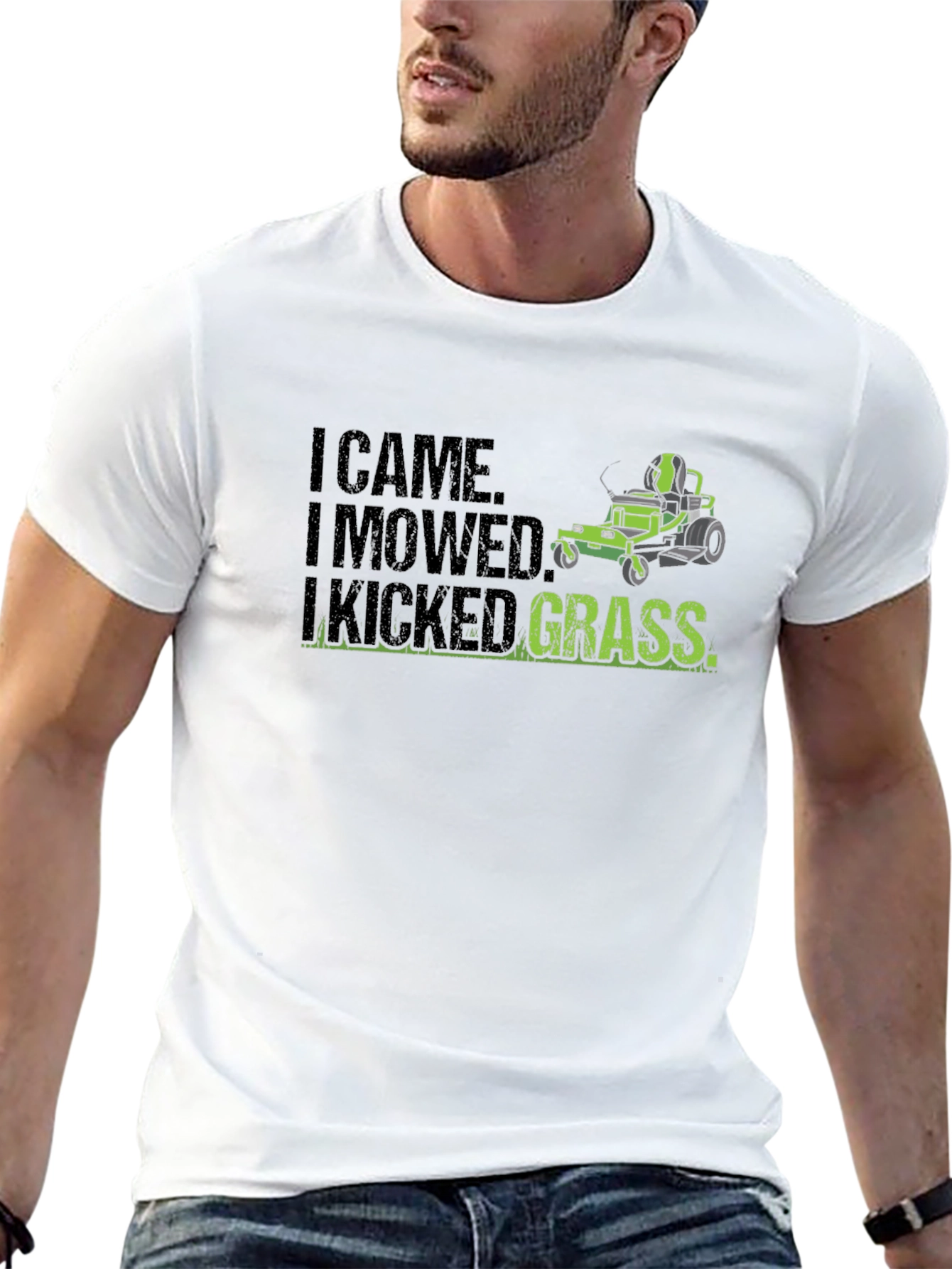 I Came I Mowed I Kicked Grass Graphic Tee
