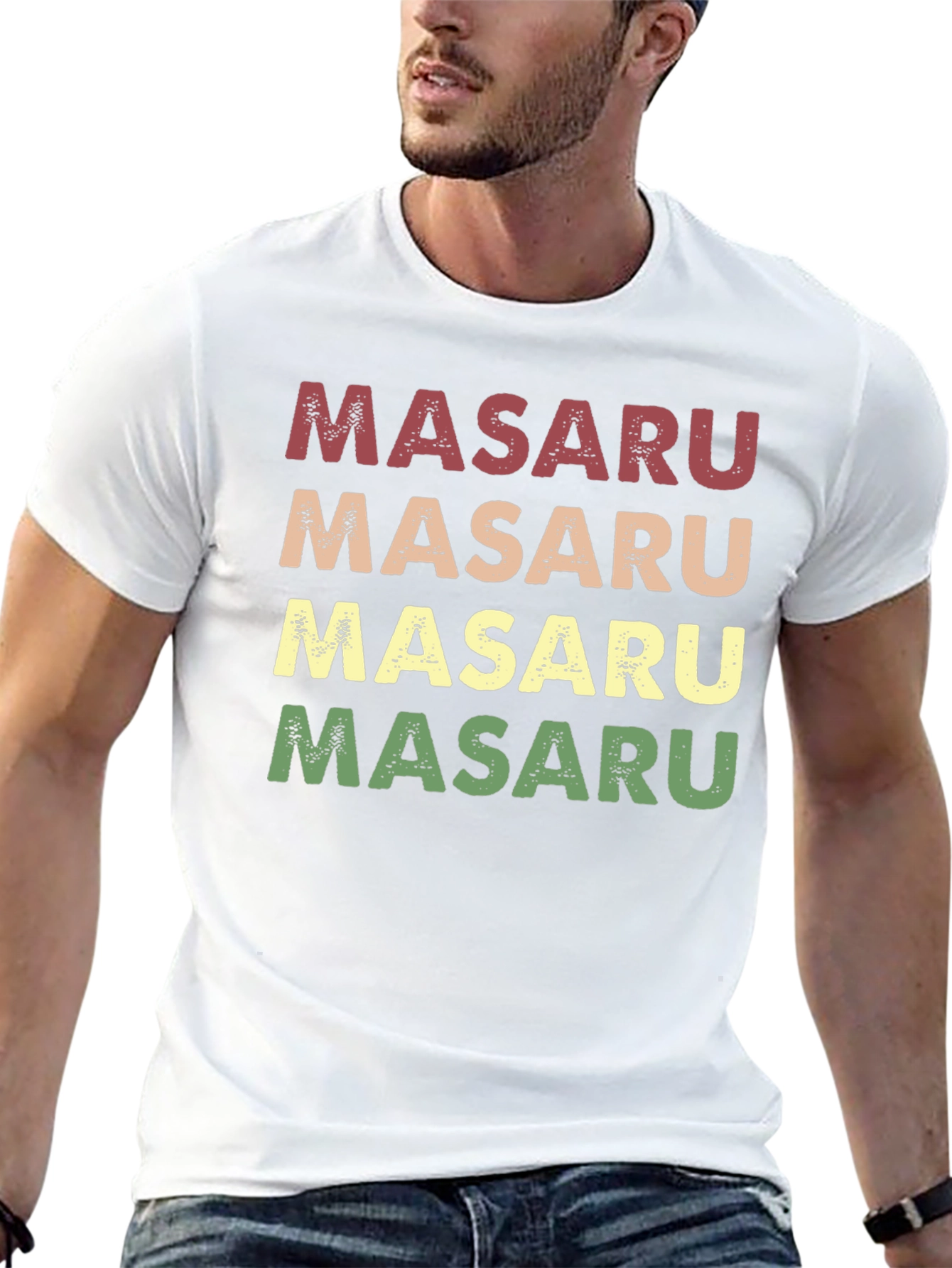 Masaru Retro Style Name T-Shirt