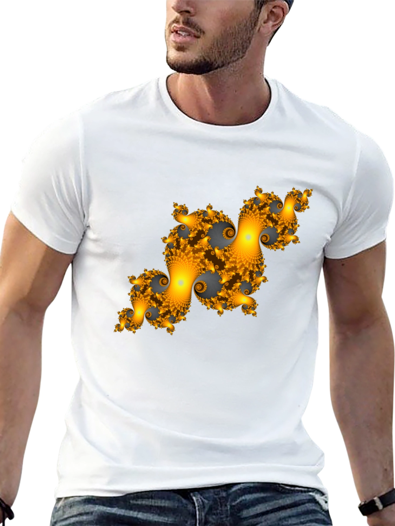 Fractal T-Shirt - Unique Graphic Tee for Men