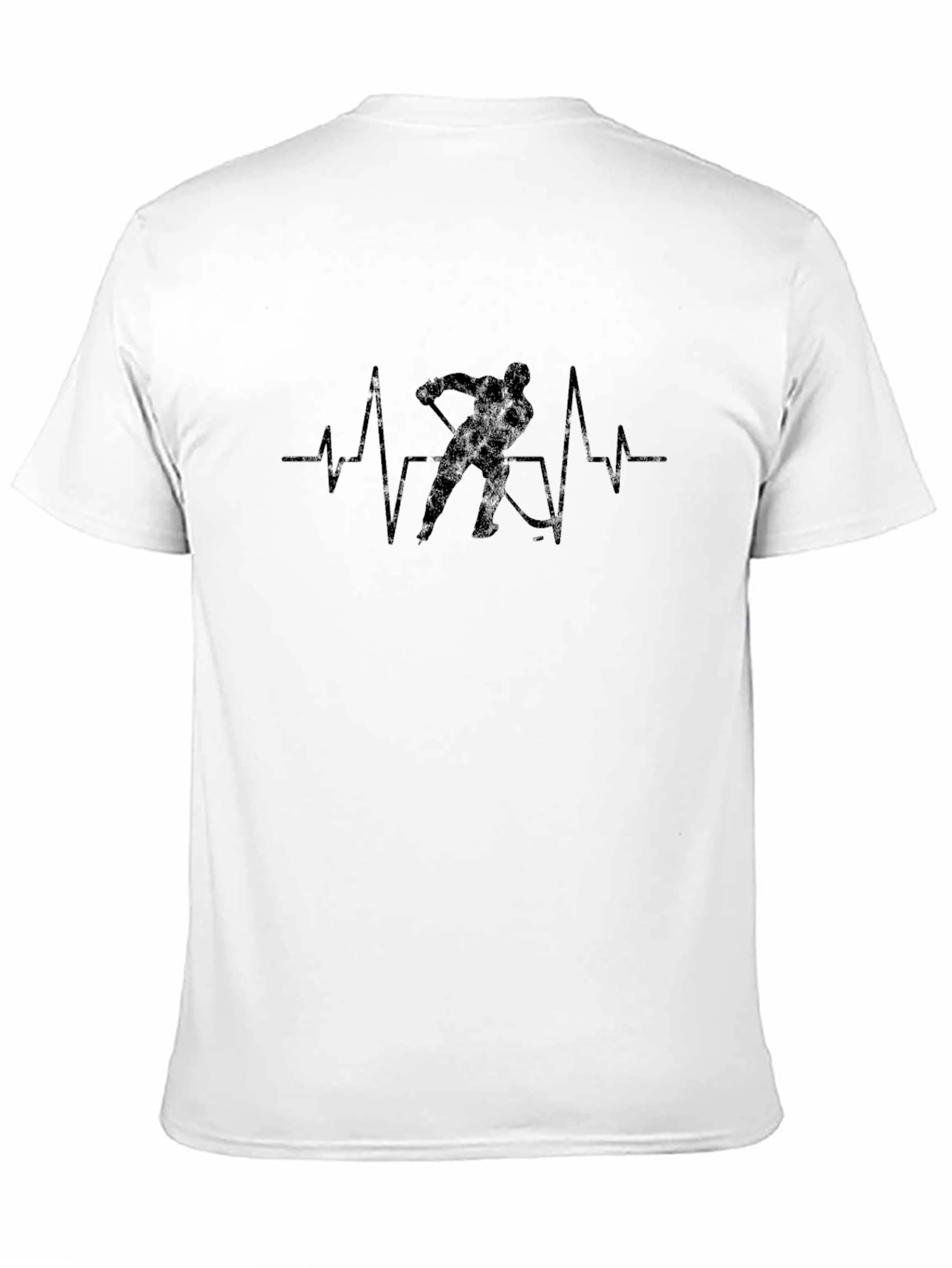 Hockey Heartbeat Graphic Tee - Black T-Shirt