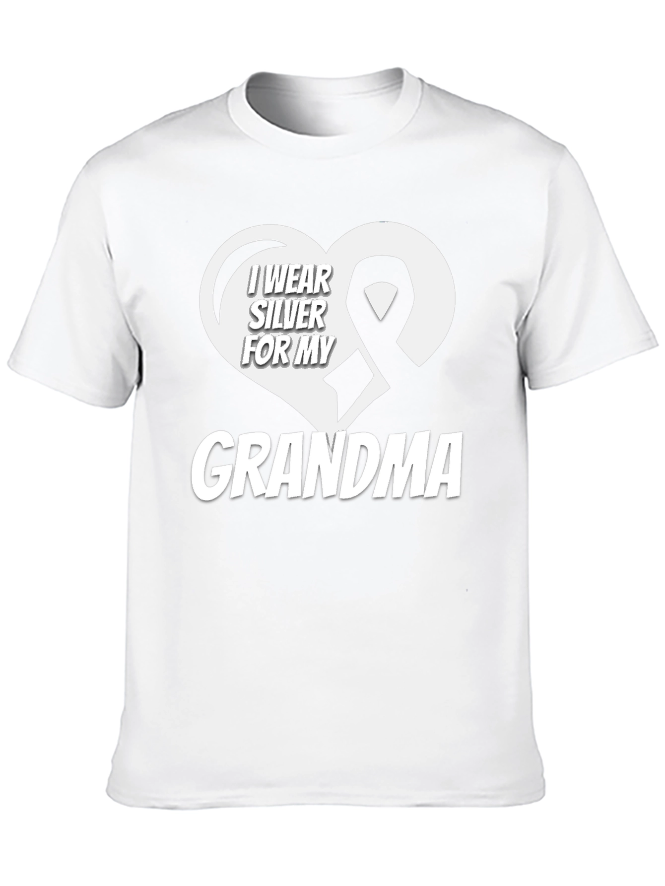 I Wear Silver for My Grandma T-Shirt