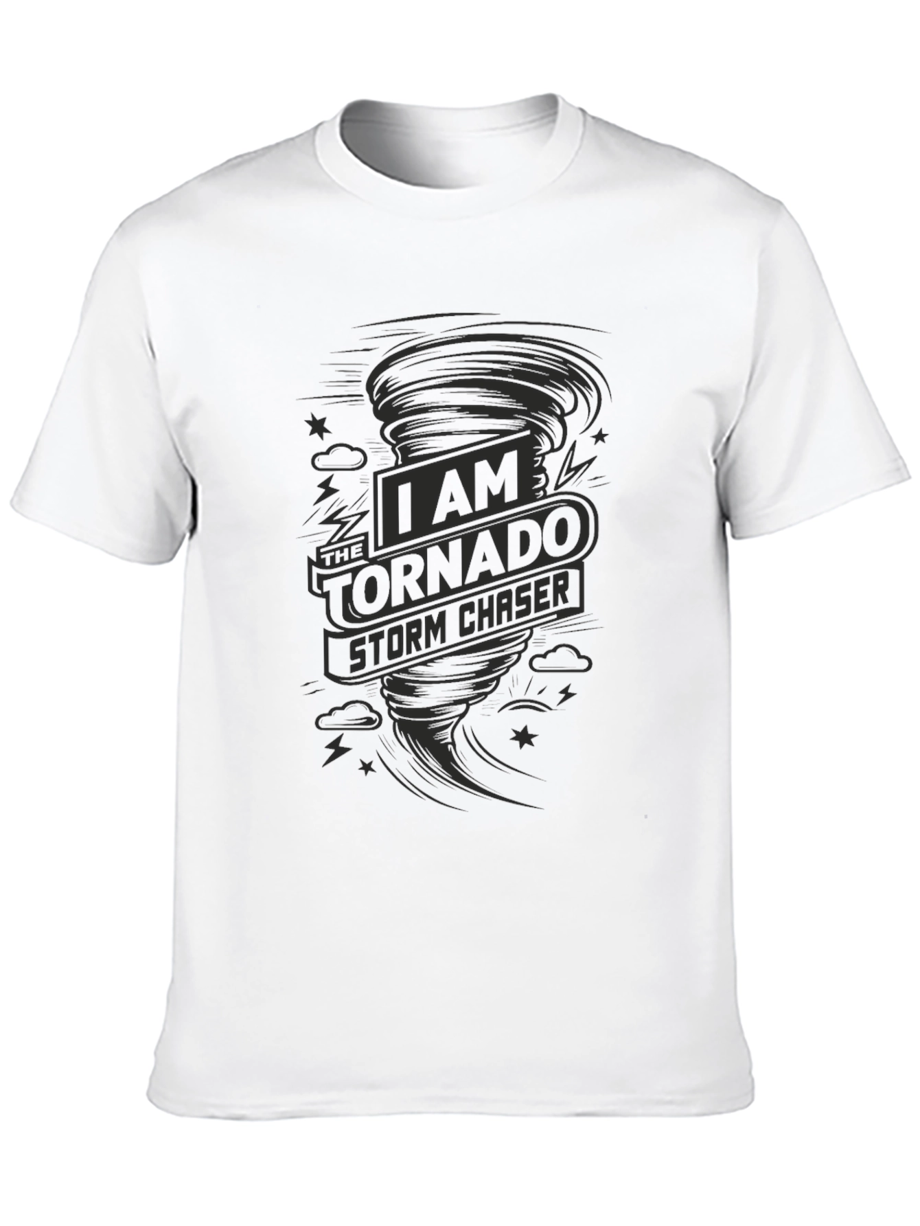 Storm Chaser Tornado Graphic Tee - Black