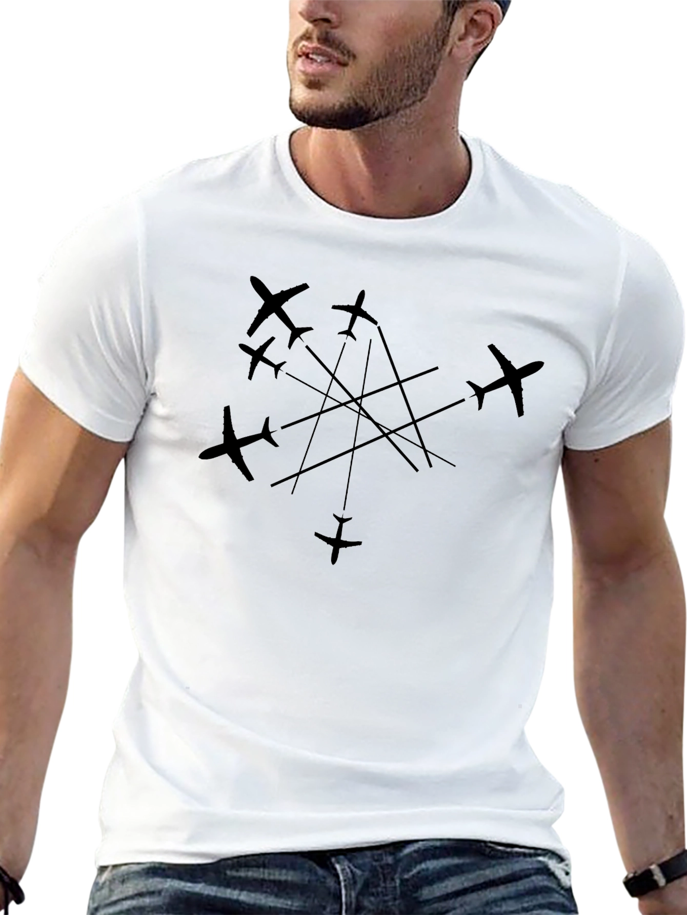 Aviation Formation Black T-Shirt