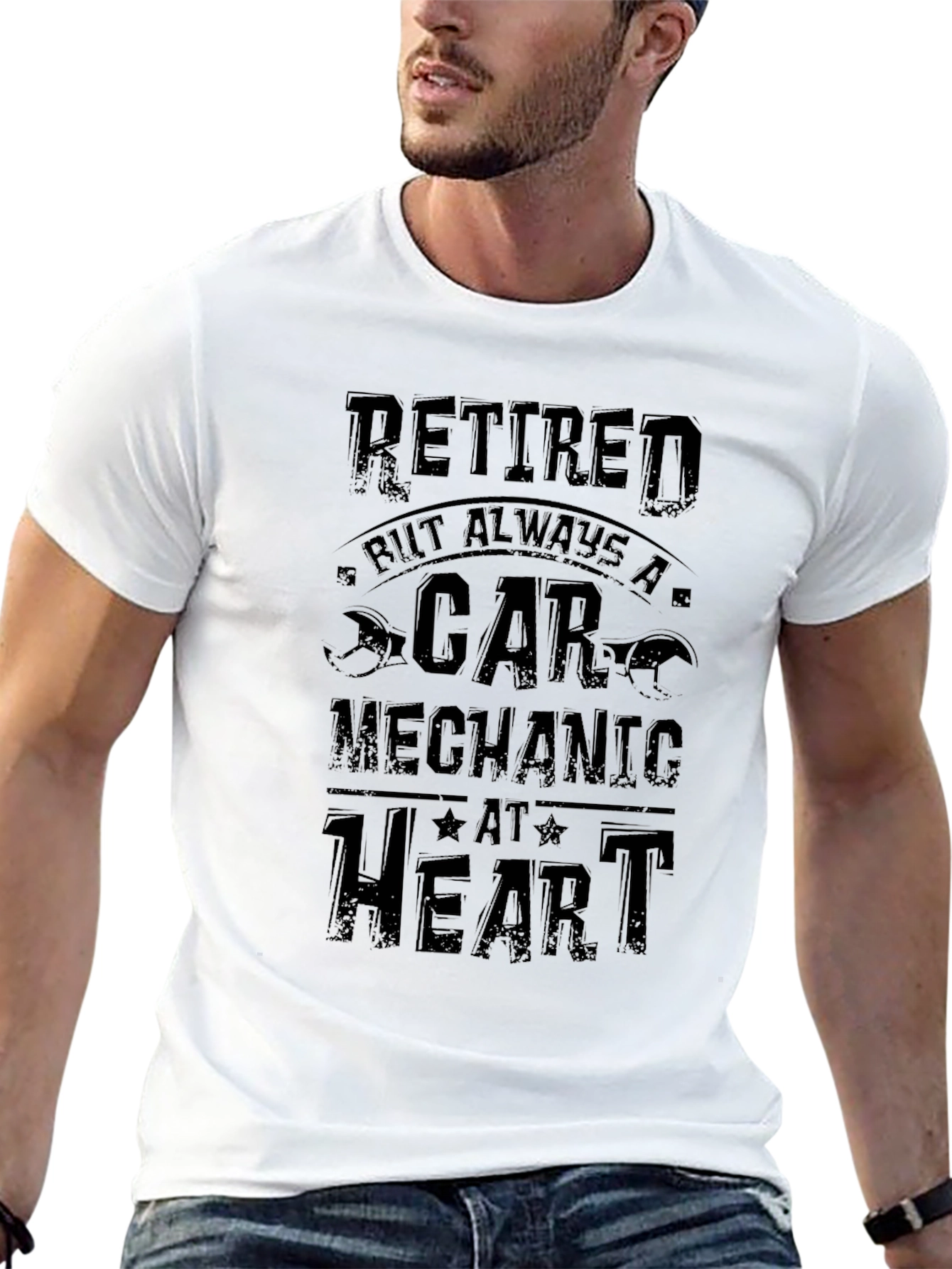 Retired Car Mechanic T-Shirt - Always at Heart