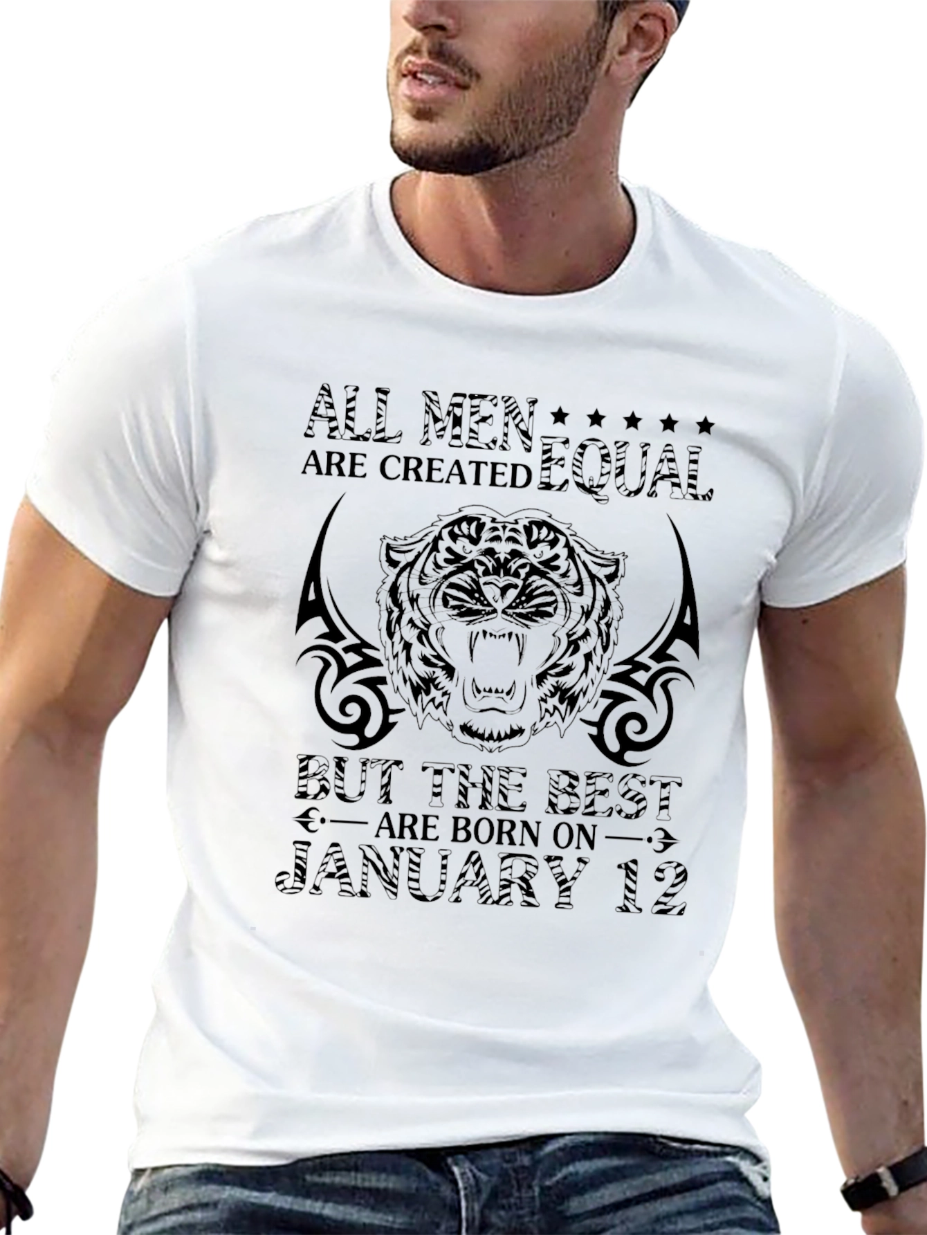 January 12 Tiger Graphic T-Shirt
