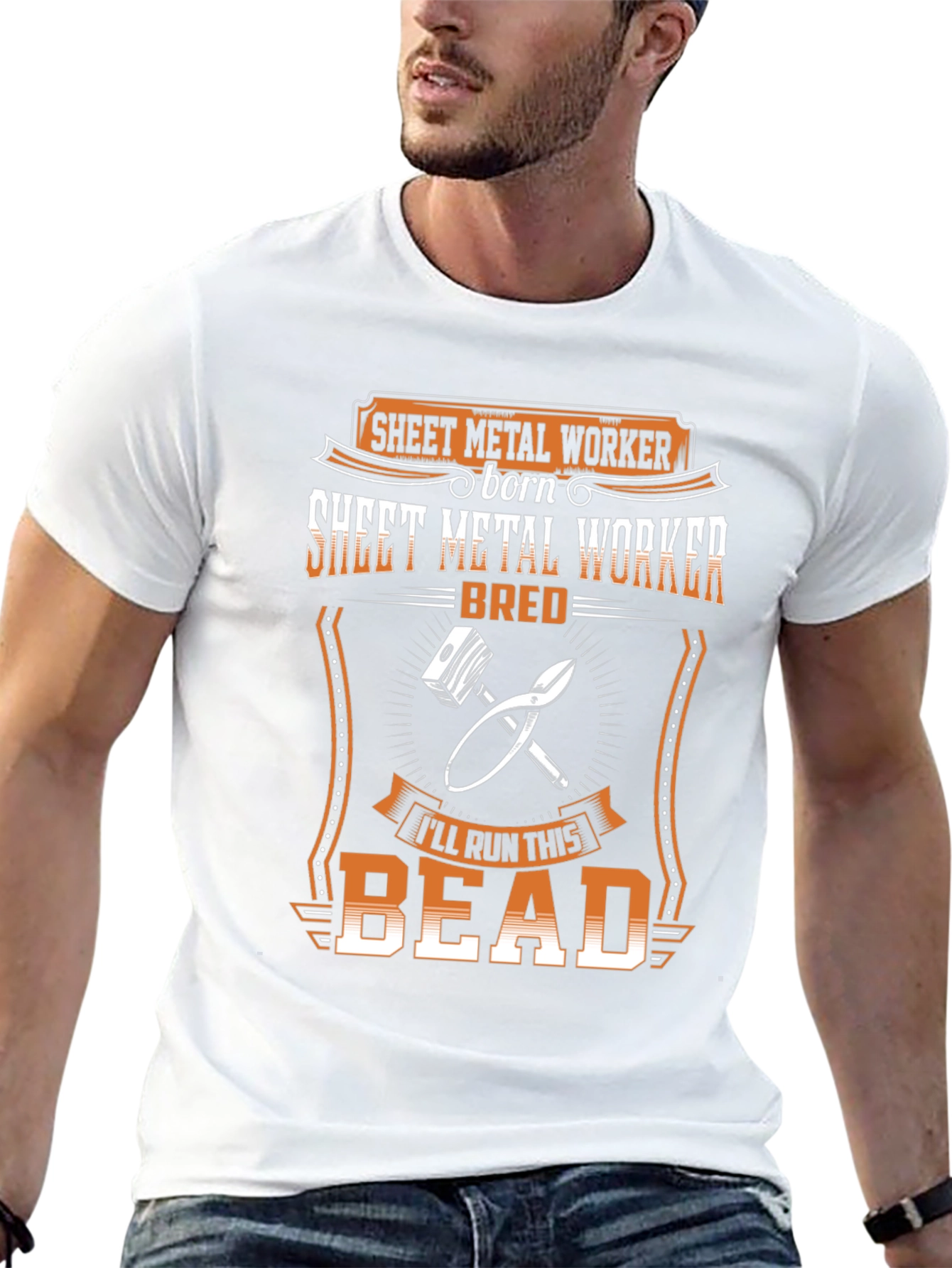 Sheet Metal Worker Born Bred T-Shirt