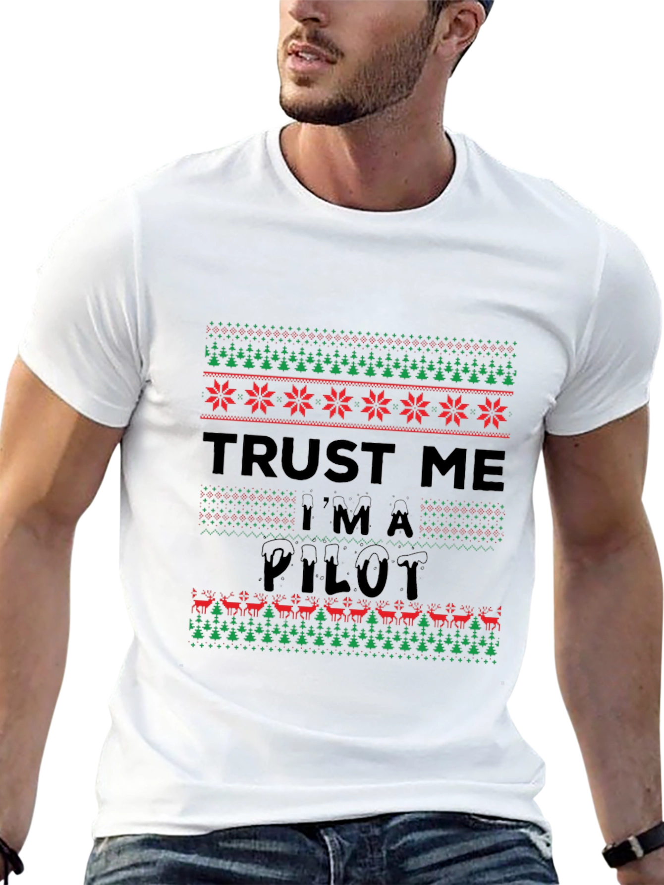 Trust Me Im A Pilot Funny Christmas T-Shirt