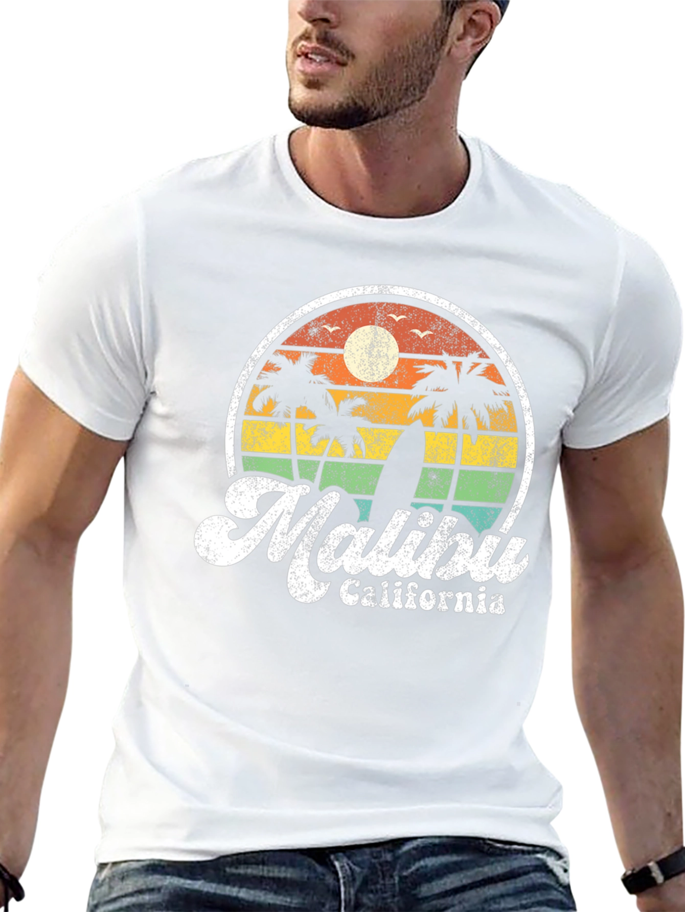 Malibu California Retro Graphic T-Shirt