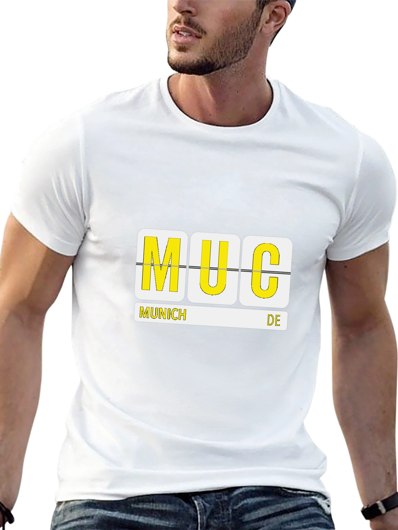 MUC Airport Code Black T-Shirt - Munich Germany