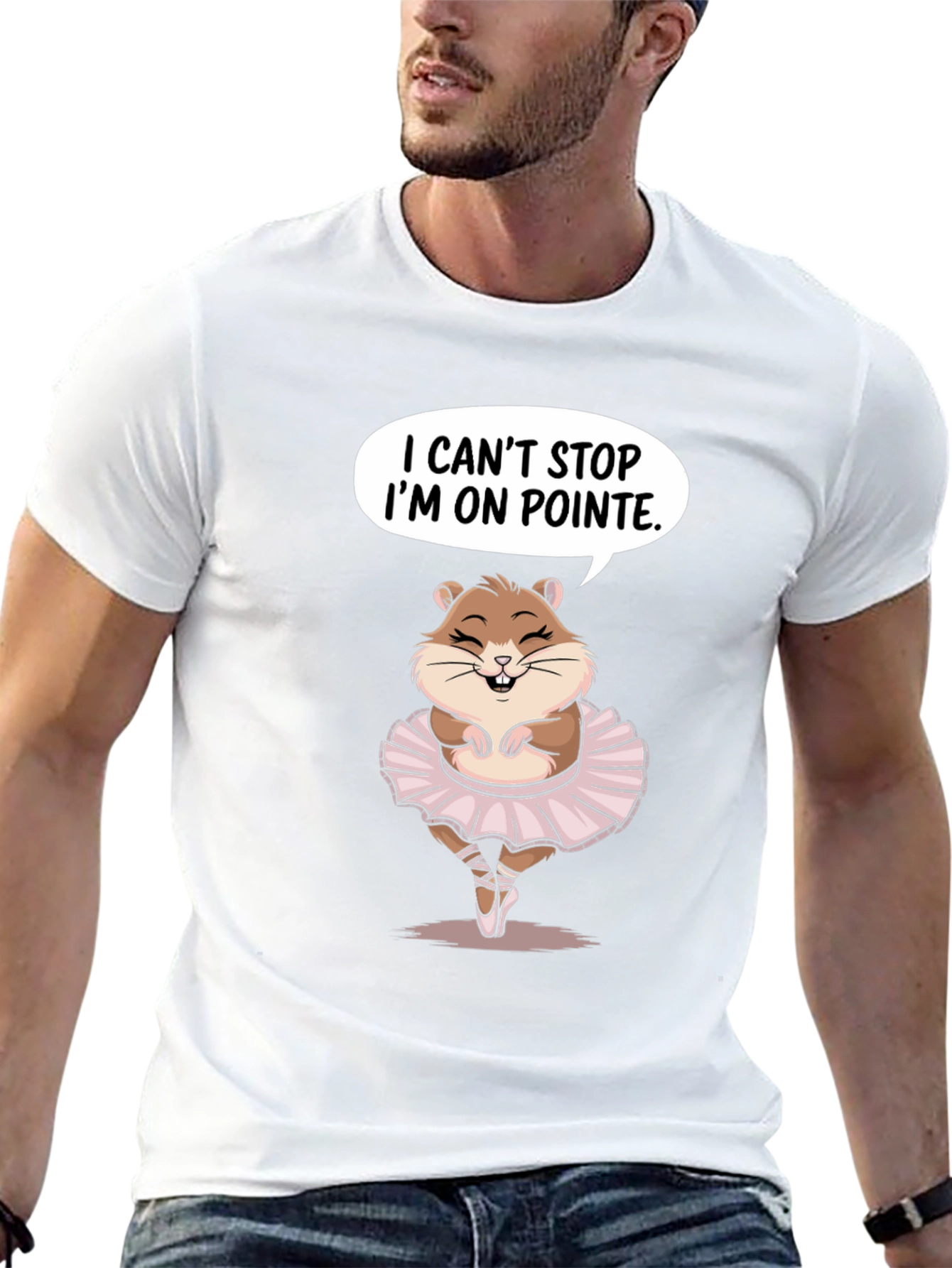 Ballet Hamster T-Shirt - I Cant Stop On Pointe