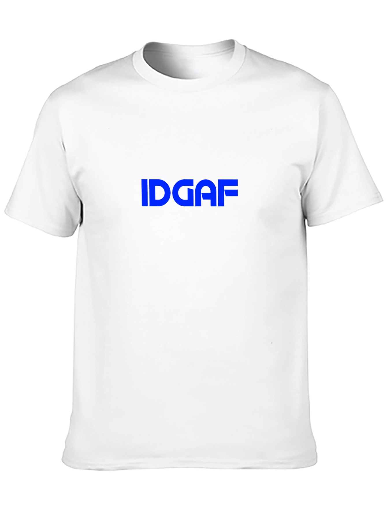 IDGAF Graphic Tee - Black Crew Neck T-Shirt