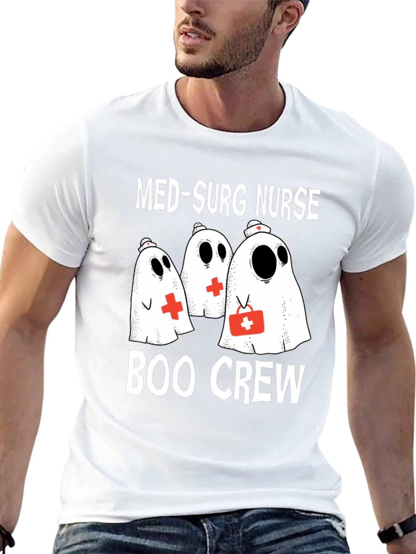 Med-Surg Nurse Boo Crew Halloween T-Shirt