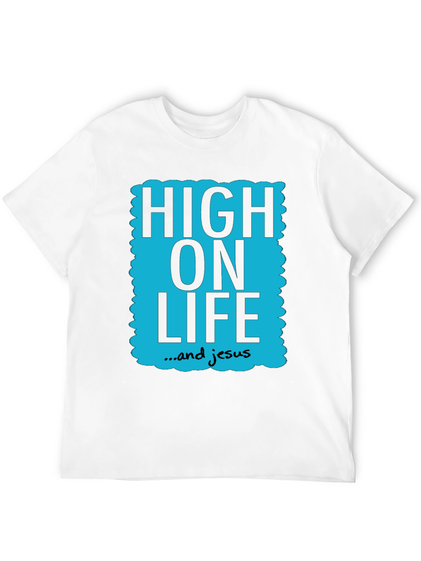 High On Life & Jesus Graphic Tee - Black
