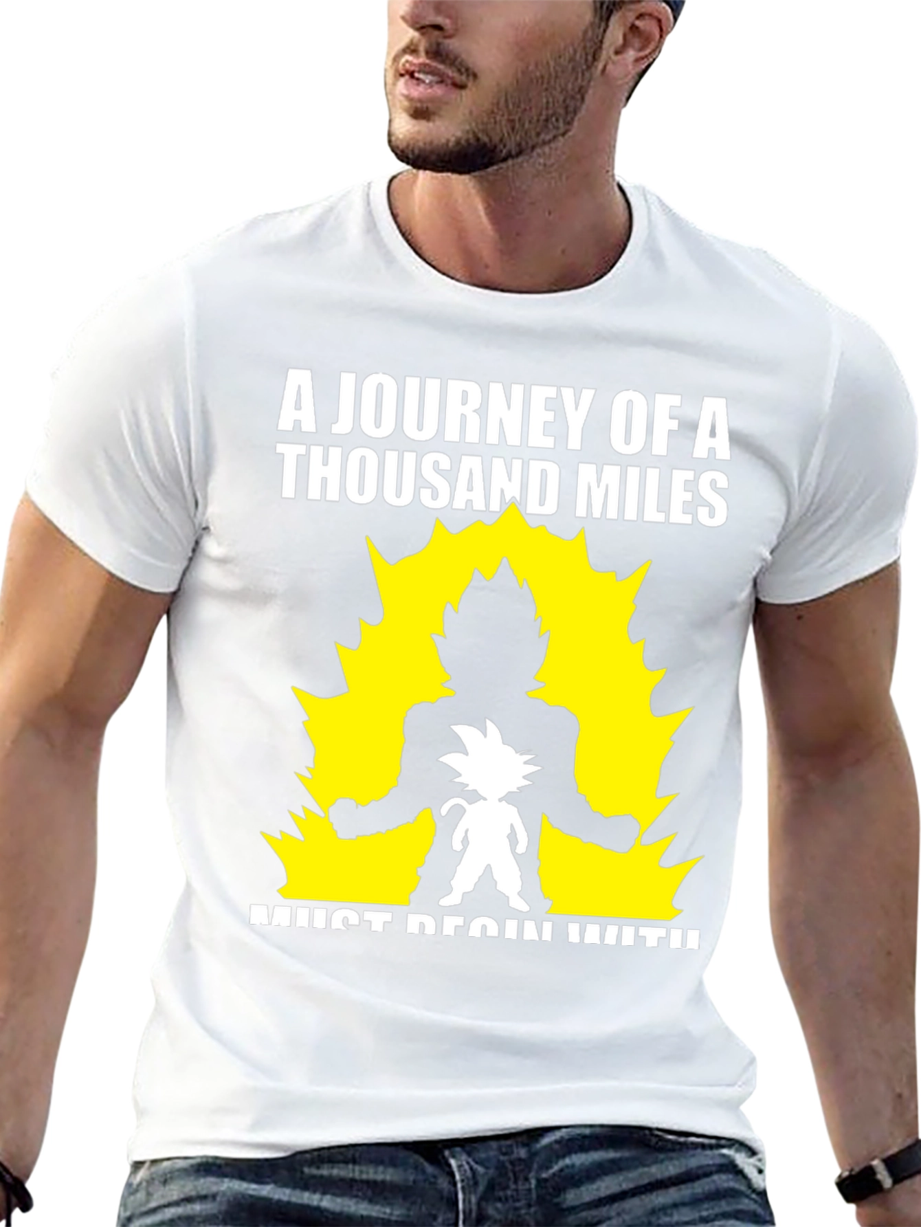 Goku Journey T-Shirt - Thousand Miles Start Here