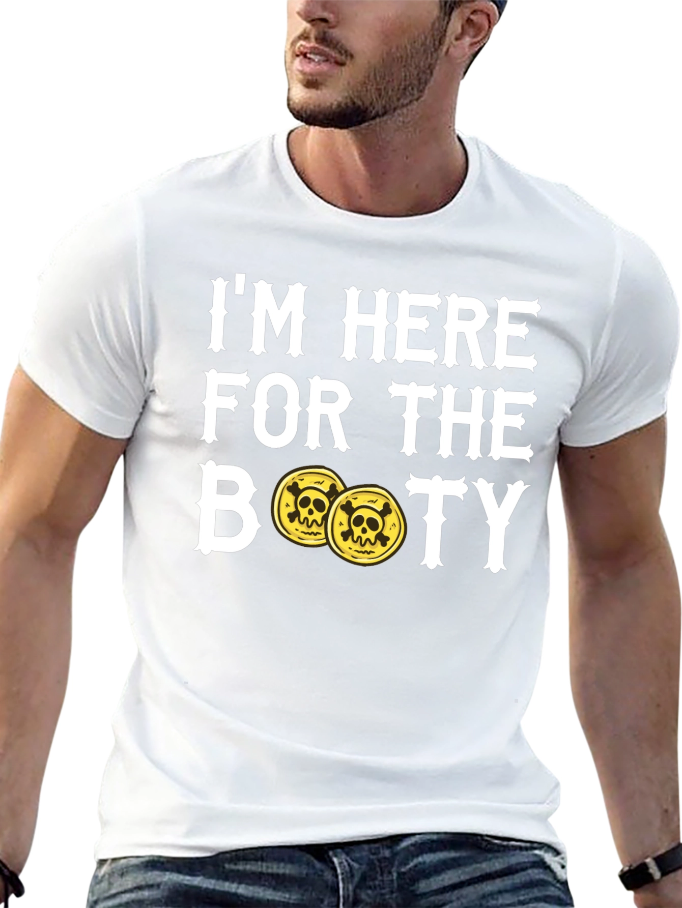 Im Here For The Booty Pirate T-Shirt