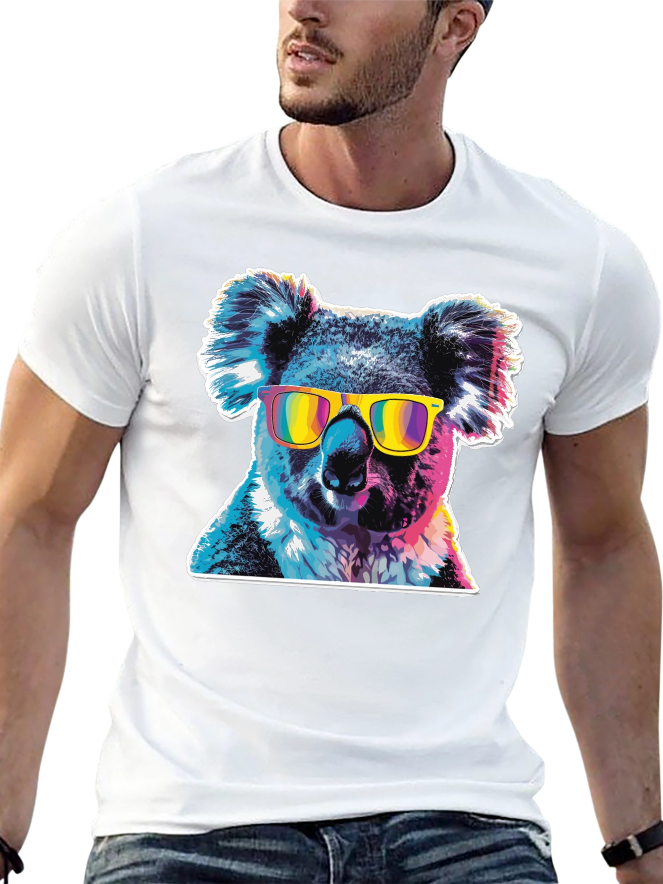 Cool Koala Tee - Graphic Print T-Shirt