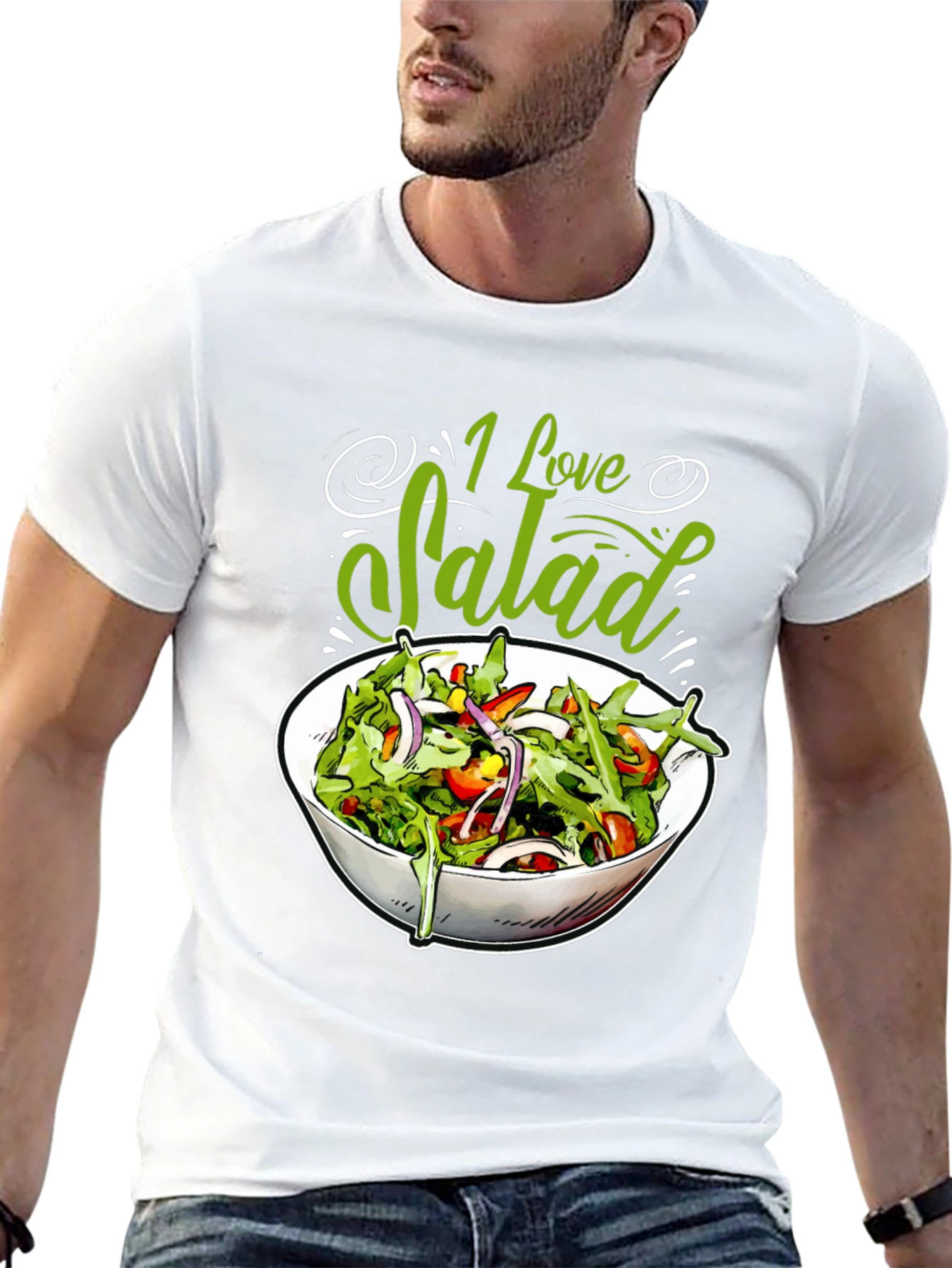 I Love Salad Graphic Tee - Foodie T-Shirt