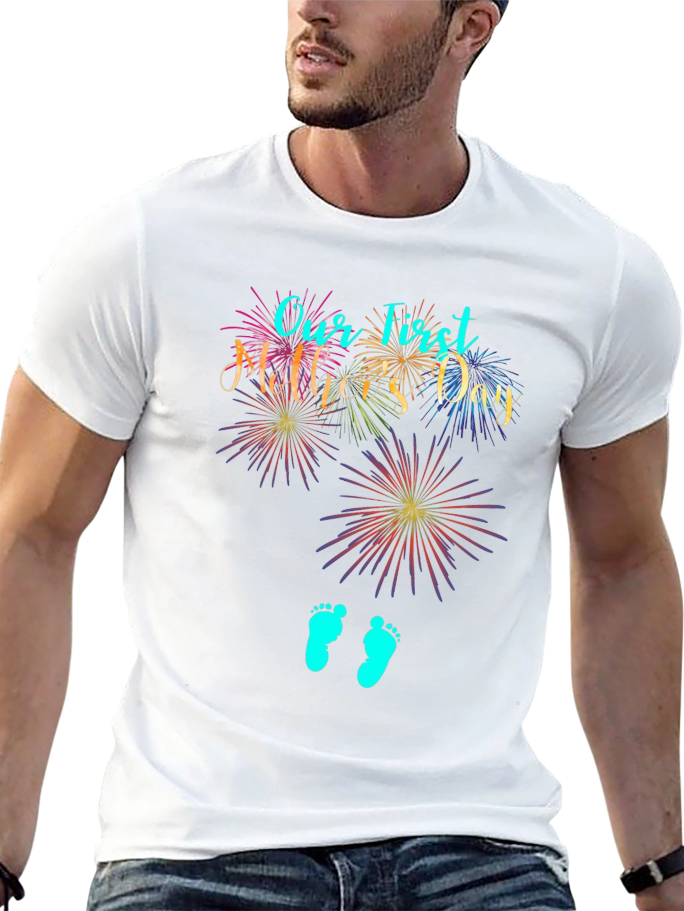 Our First Mothers Day Black T-Shirt